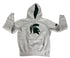 Michigan State University White Spartan Helmet Hoodie Kid's Size Small