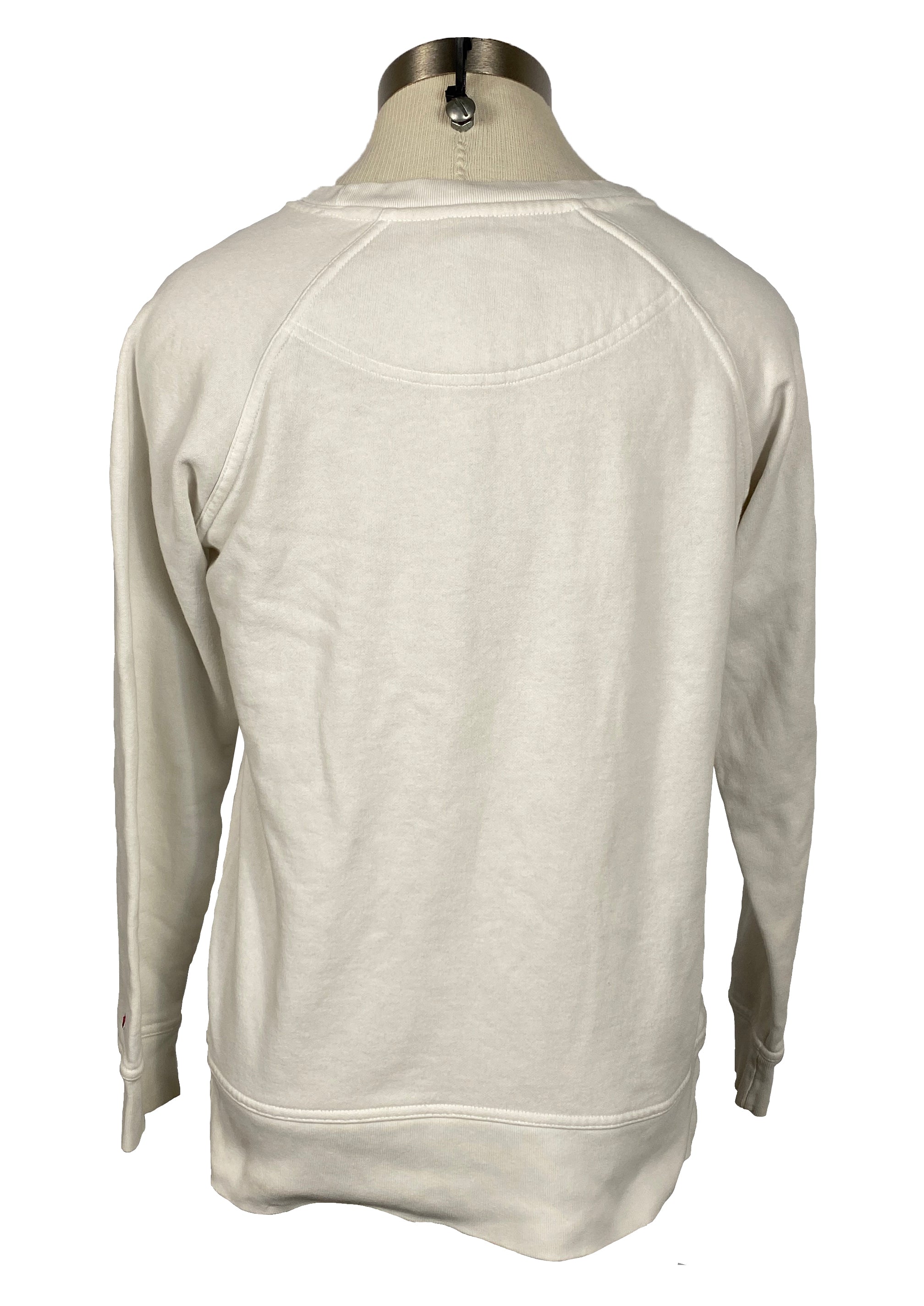 Michigan State University White Spartan Helmet Sweatshirt Women's Size S