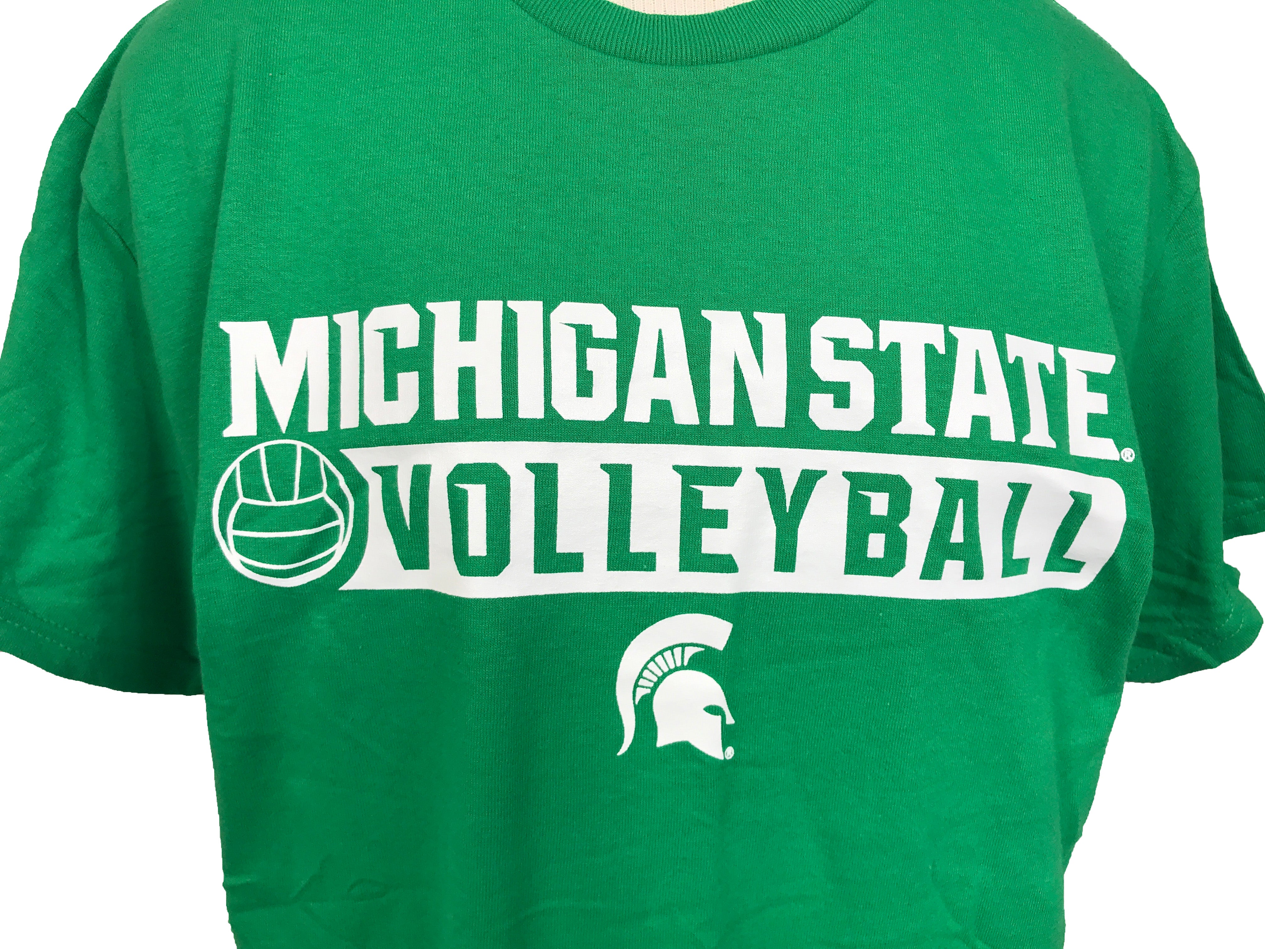 Michigan State Volleyball Green T-Shirt Unisex Size Small