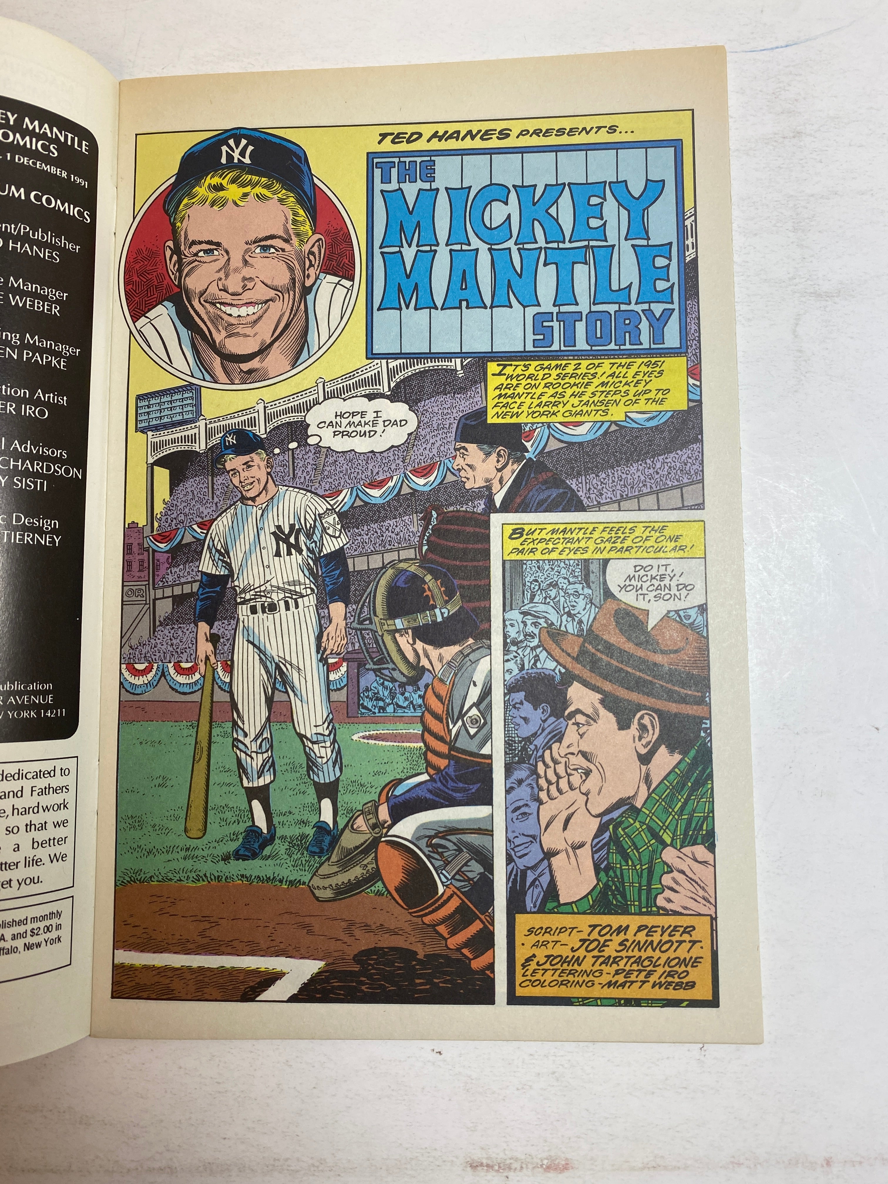 Mickey Mantle #1 1991 Magnum Comic