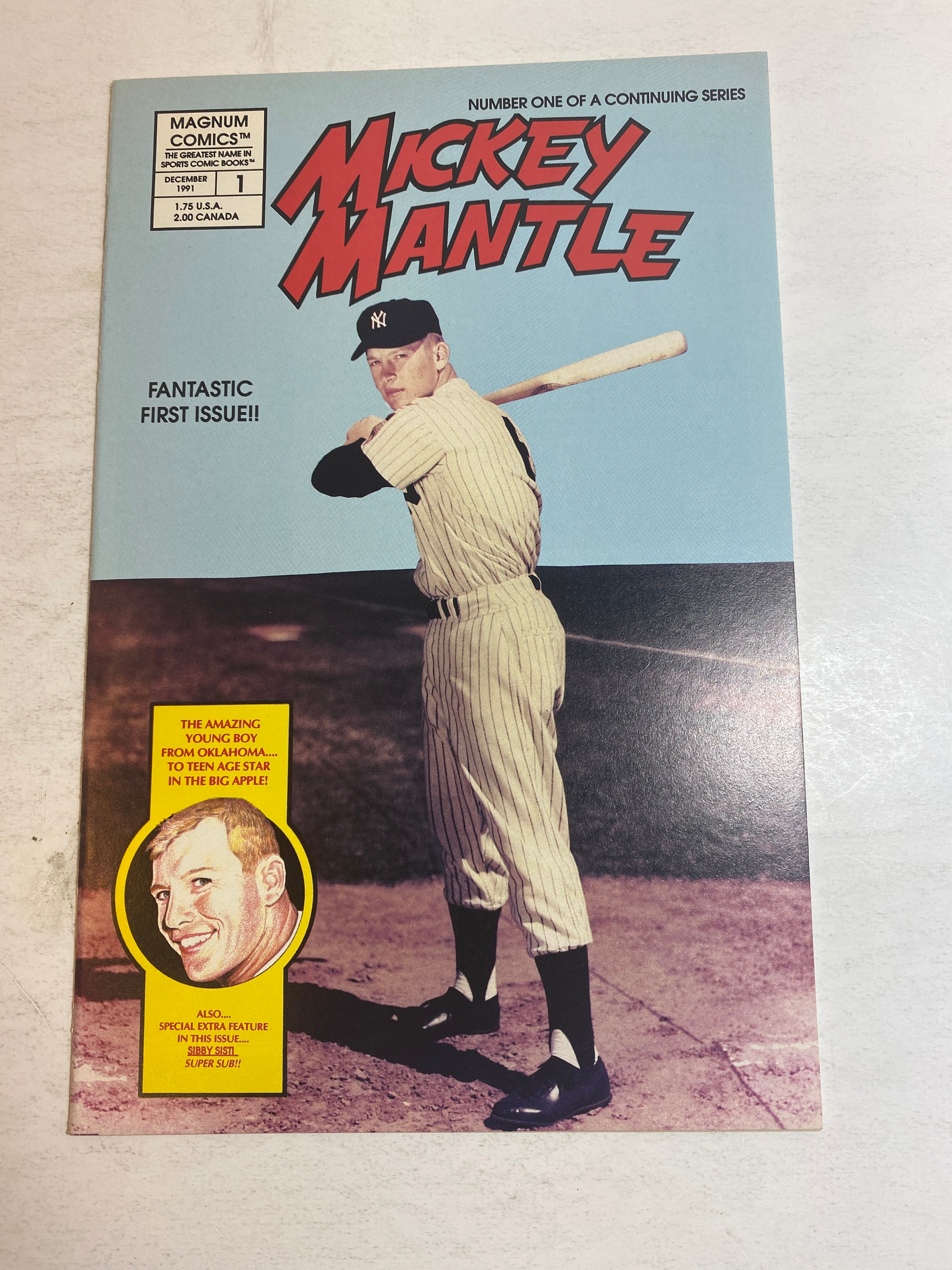Mickey Mantle #1 1991 Magnum Comic