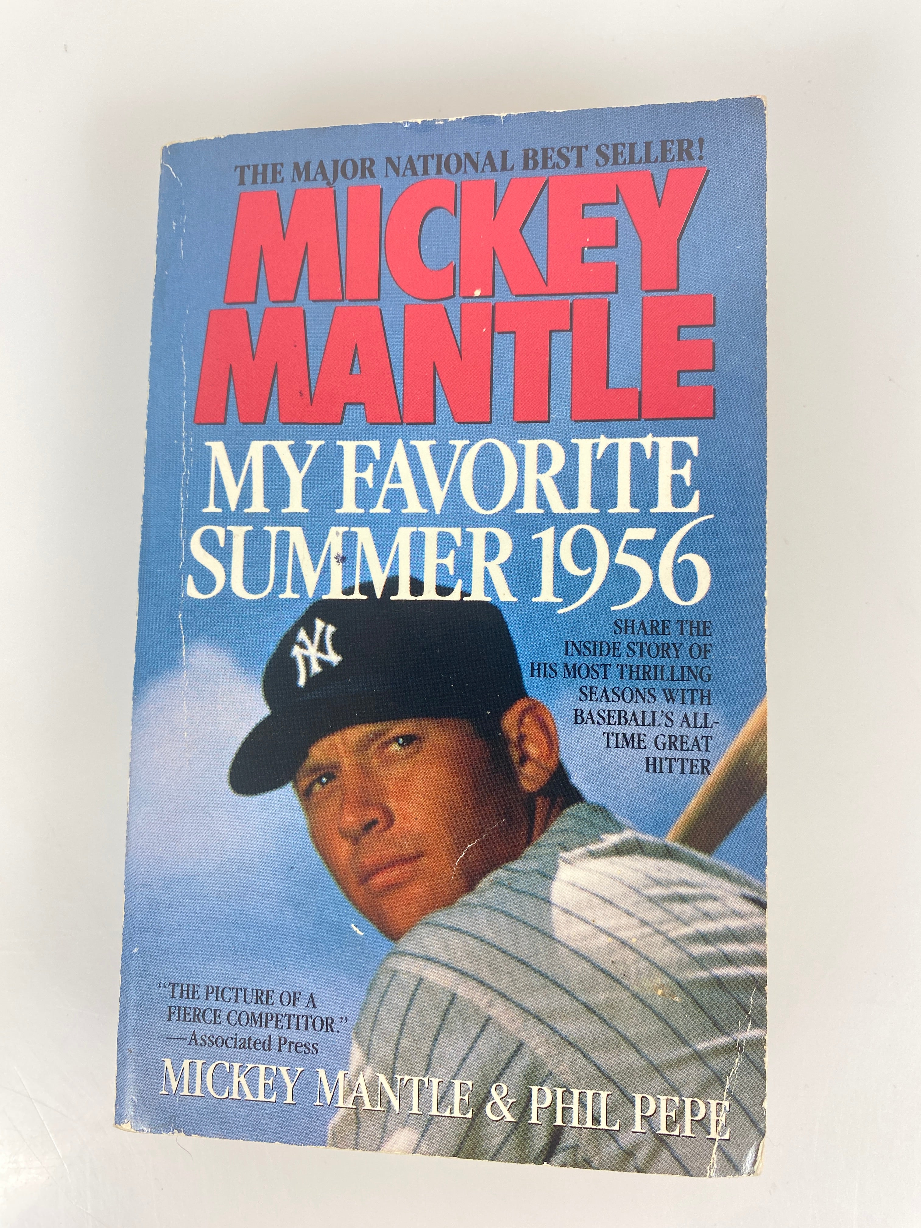 Mickey Mantle My Favorite Summer 1956 paperback 1991