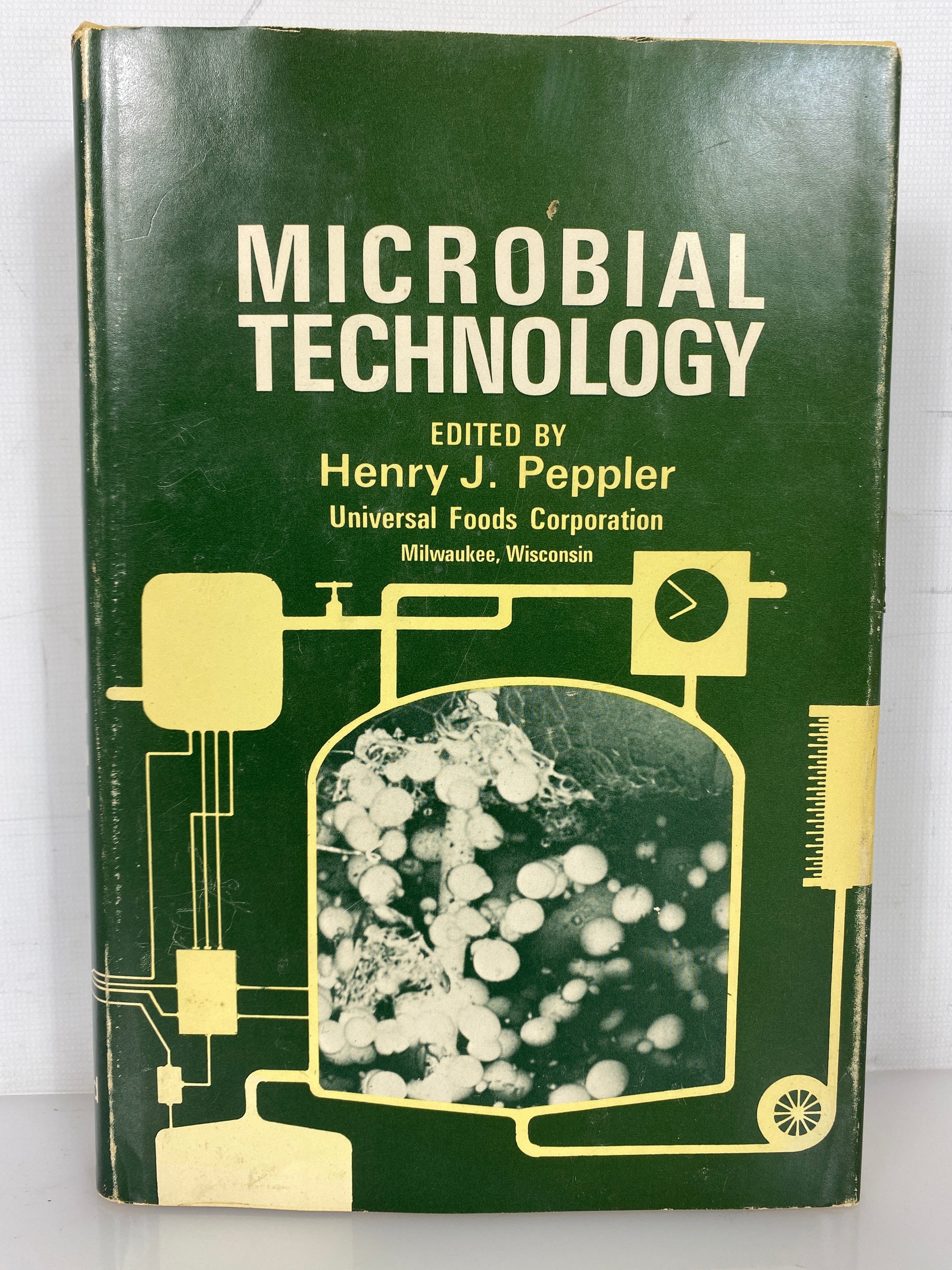 Microbial Technology by Henry Peppler 1967 Vintage HC DJ