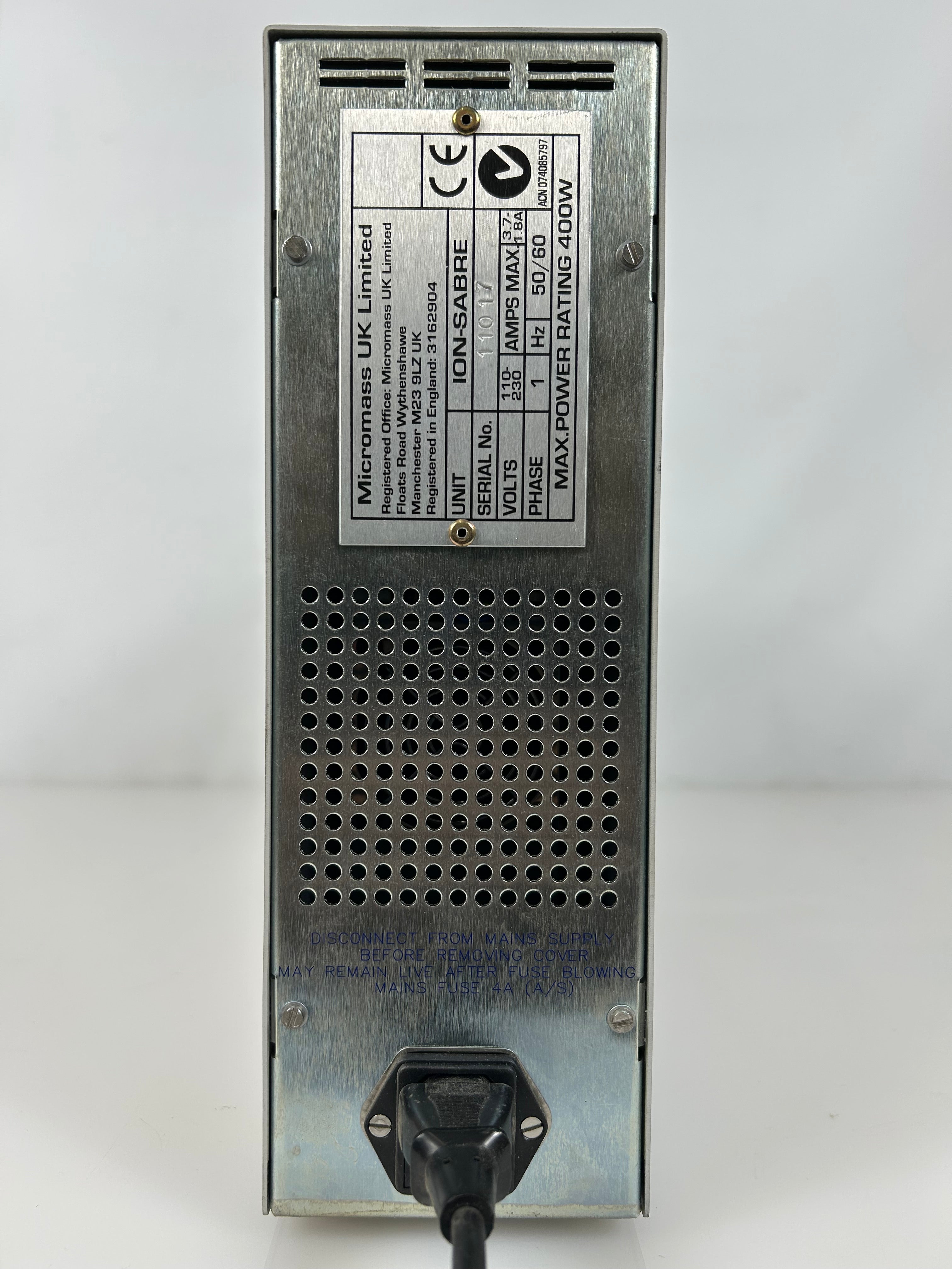 Micromass Ion Sabre Control Unit
