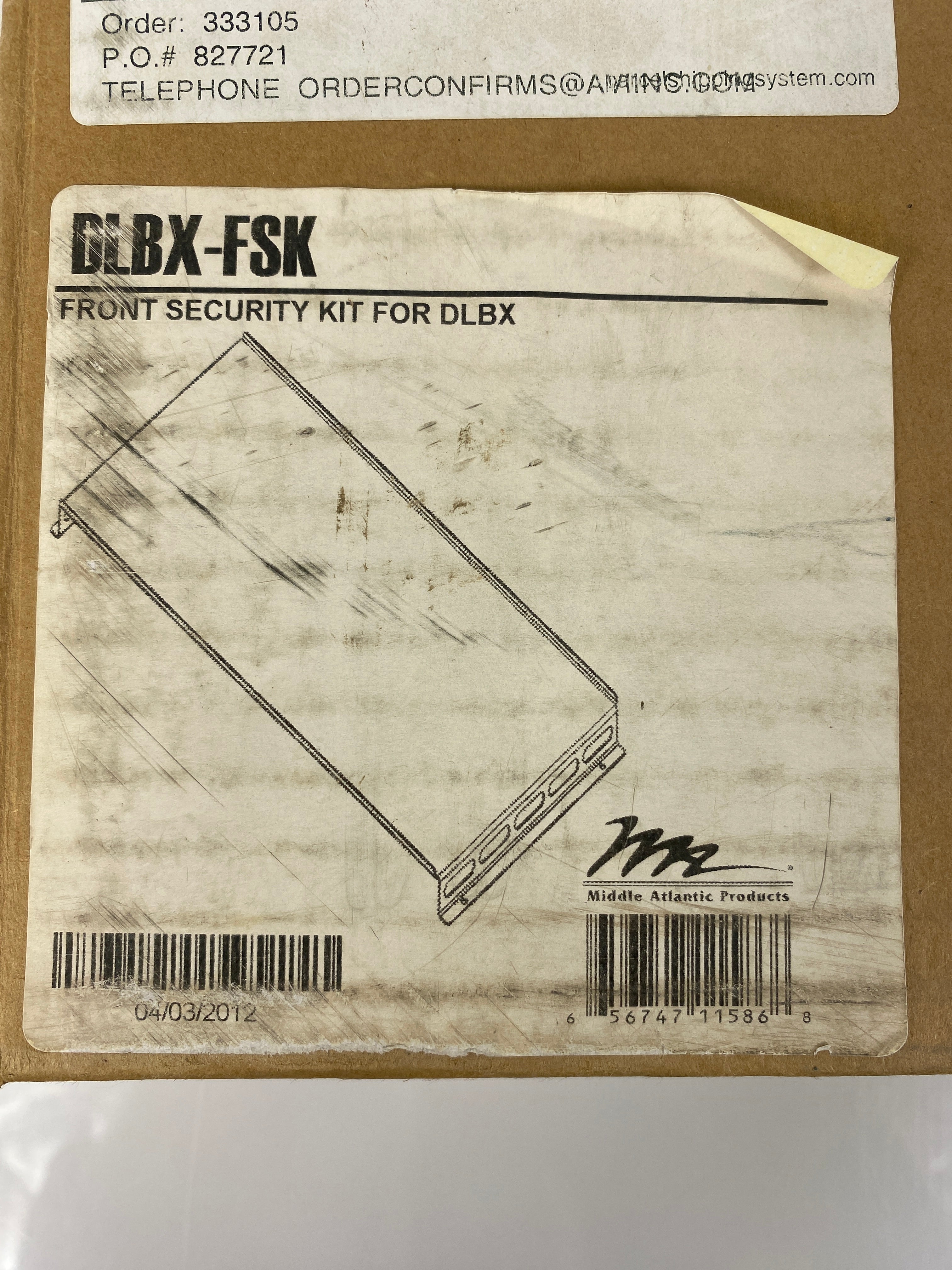 Middle Atlantic DLBX-FSK Front Security Kit