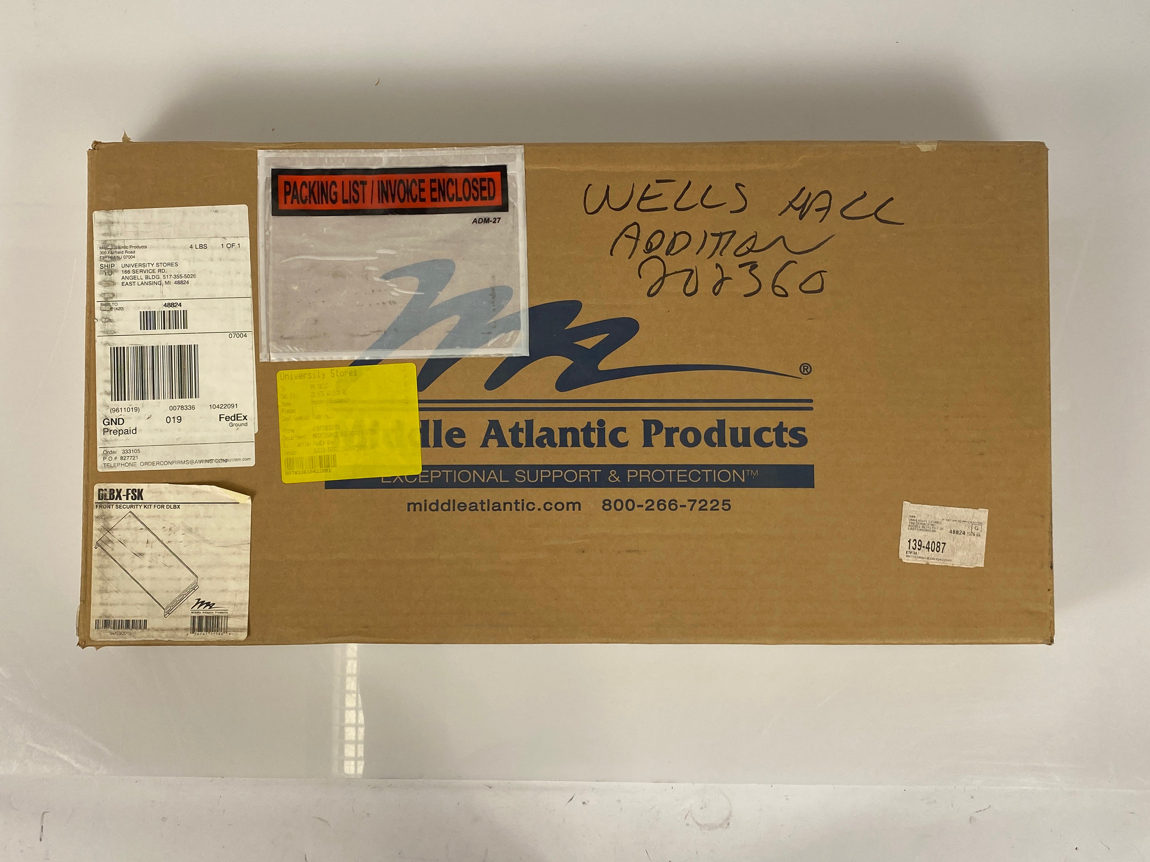 Middle Atlantic DLBX-FSK Front Security Kit