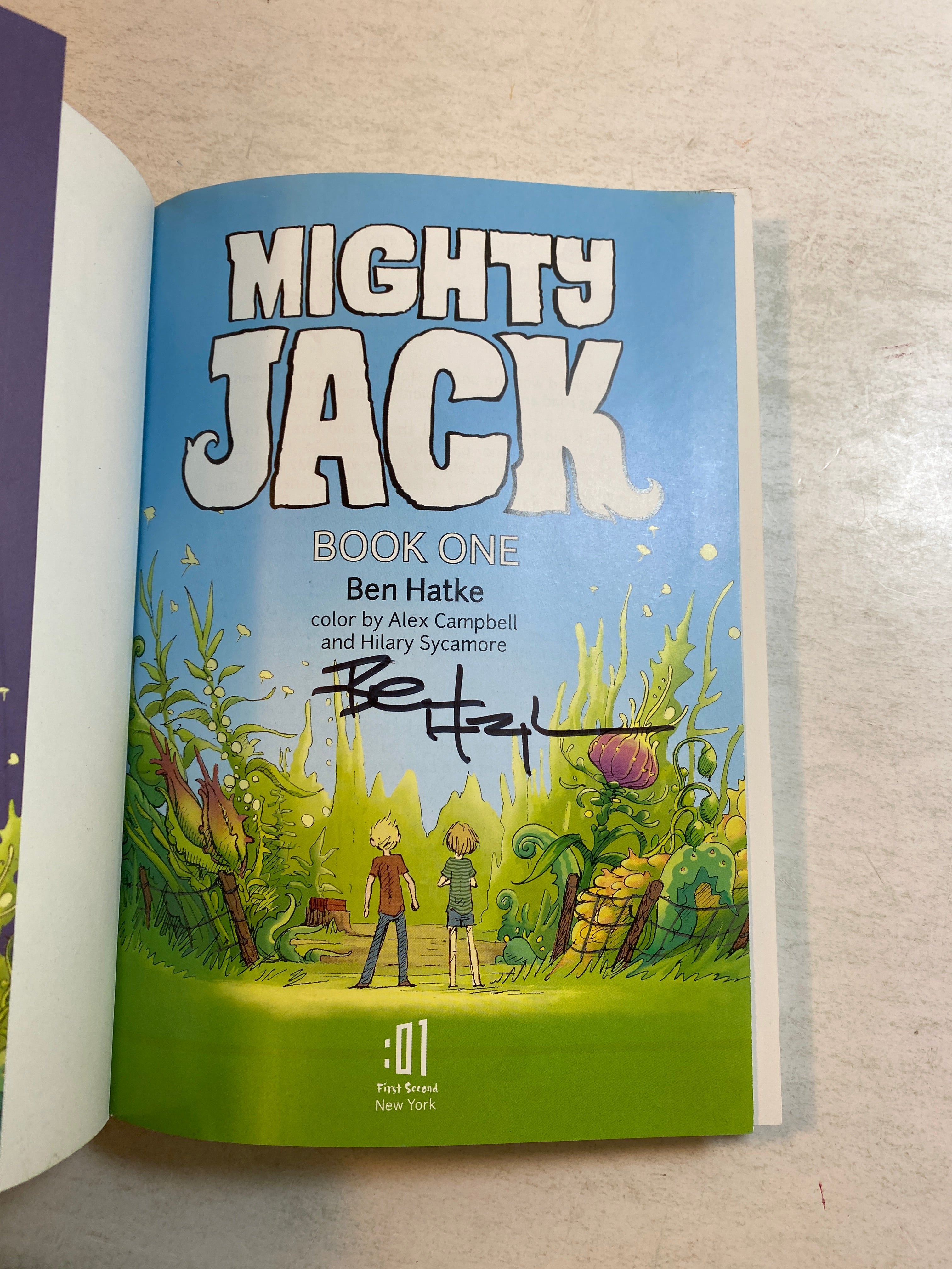 Mighty Jack Graphic Novel Ben Hatke 2016 *Signed*