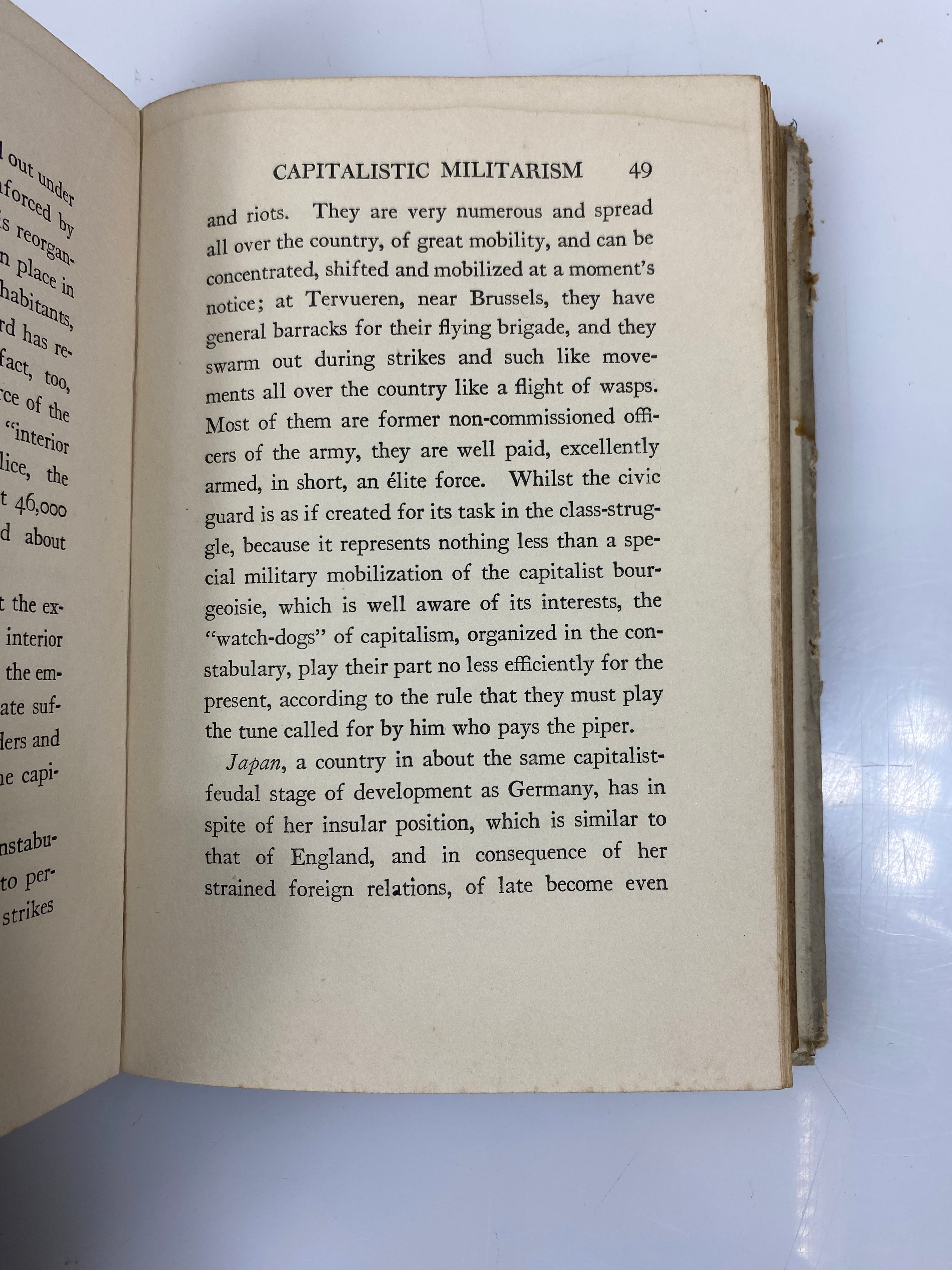 Militarism Liebknecht Suppressed Book 2nd Print 1917 HCDJ