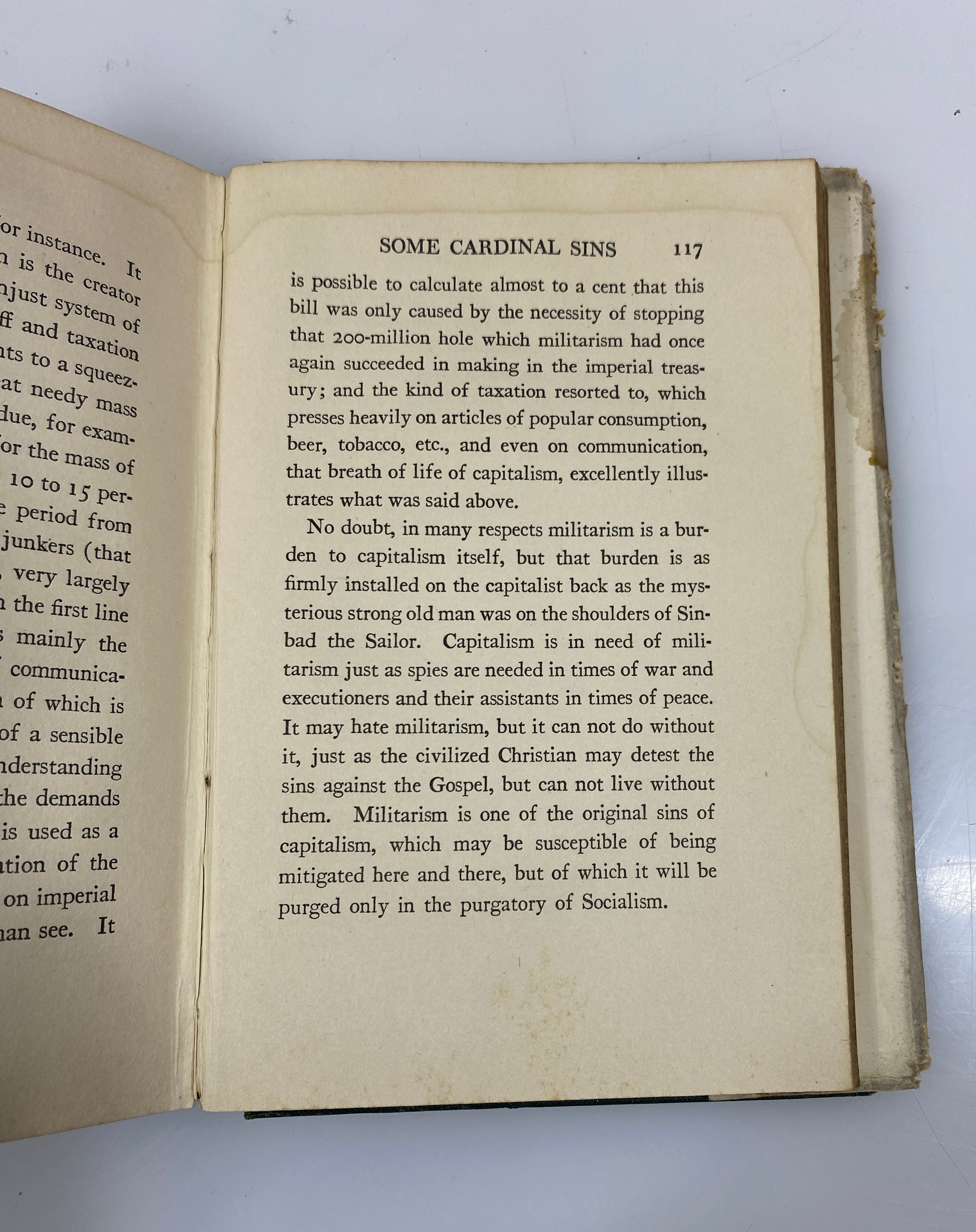 Militarism Liebknecht Suppressed Book 2nd Print 1917 HCDJ