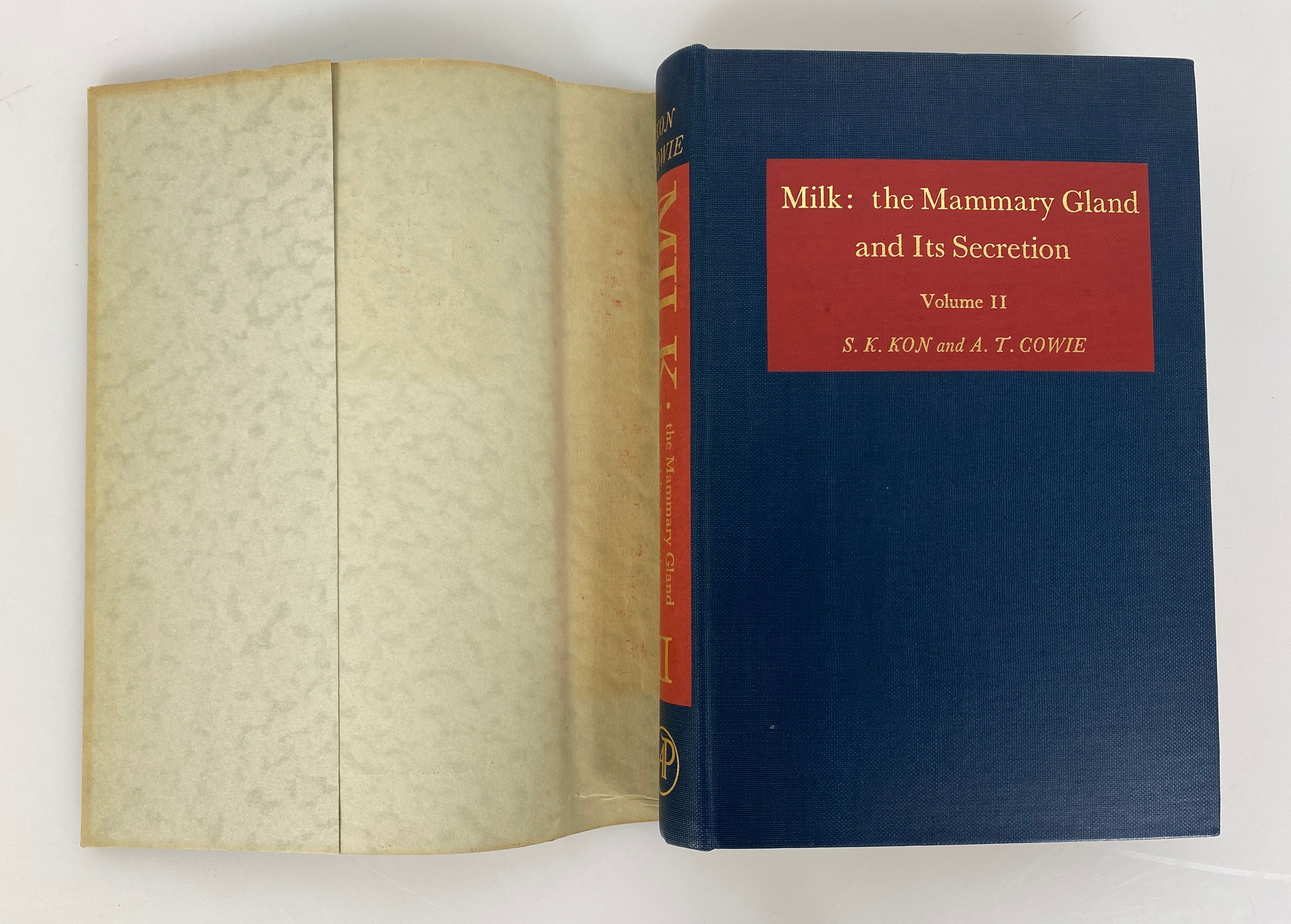 Milk: The Mammary Gland & Its Secretion Volume II Kon/Cowie 1961 HCDJ