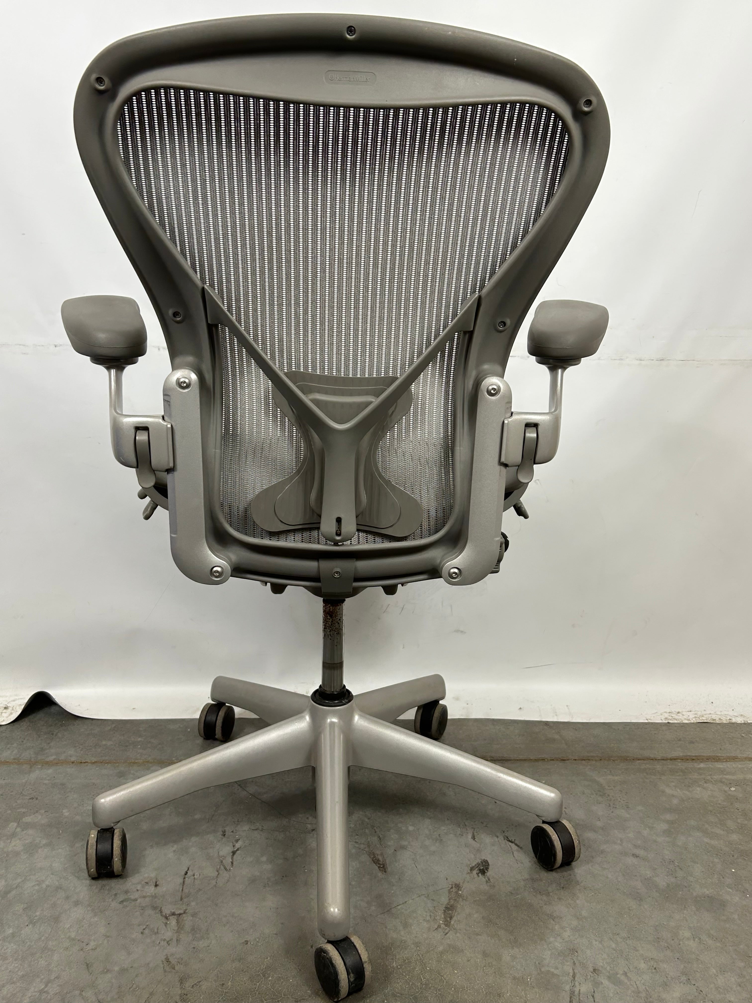 Millennial Gray Herman Miller Aeron Chair Size B