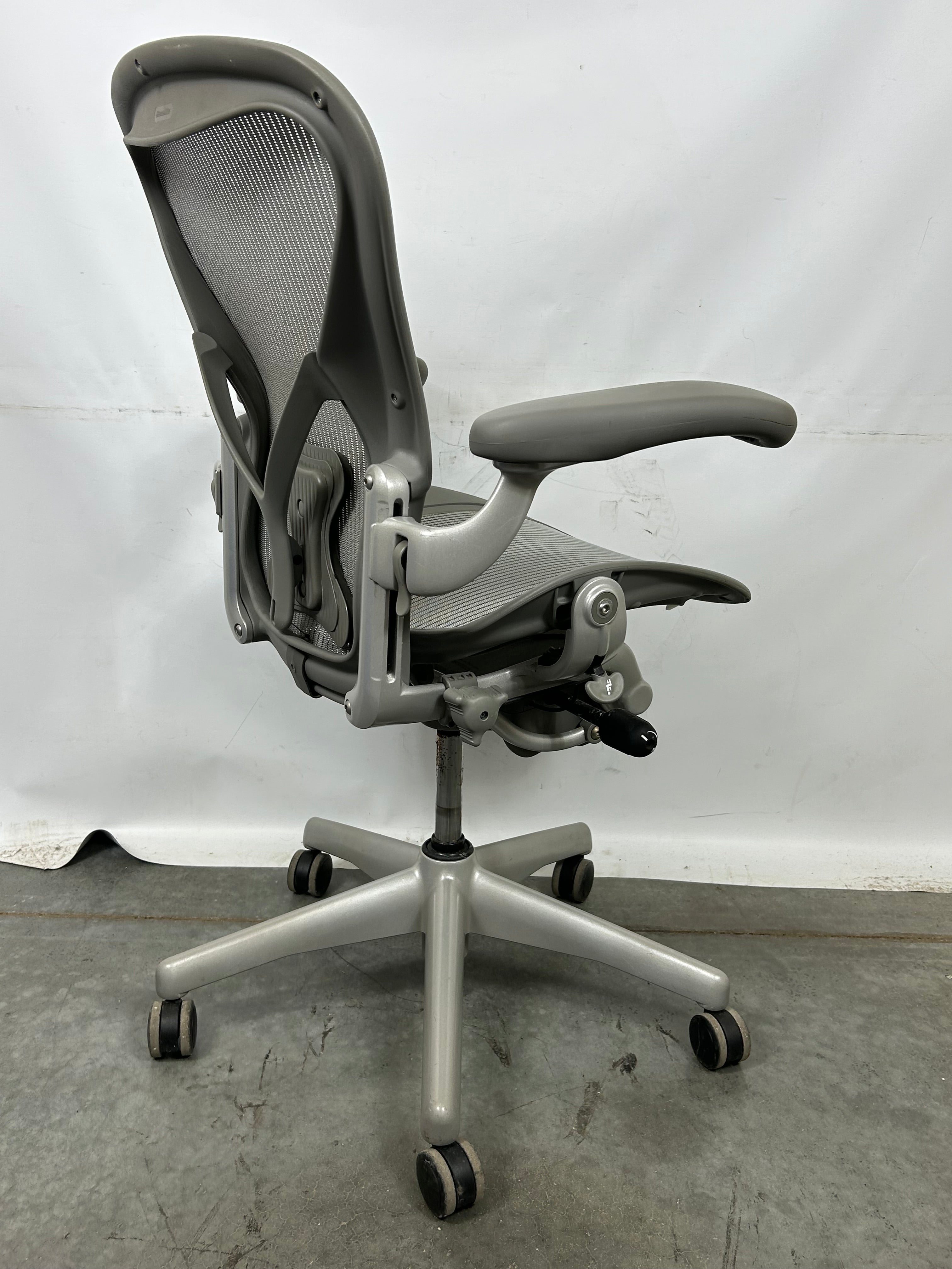 Millennial Gray Herman Miller Aeron Chair Size B