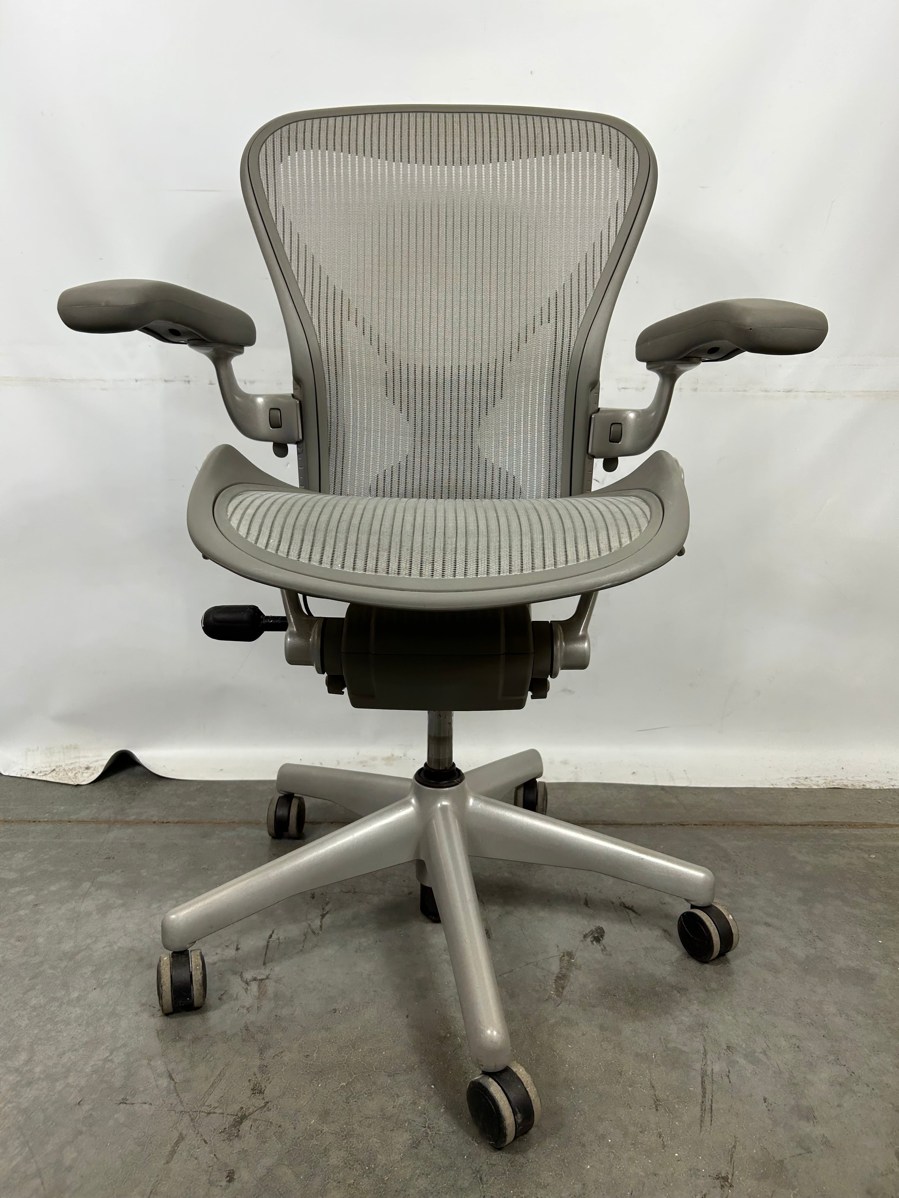 Millennial Gray Herman Miller Aeron Chair Size B
