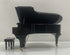 Miniature Black Grand Piano With Box