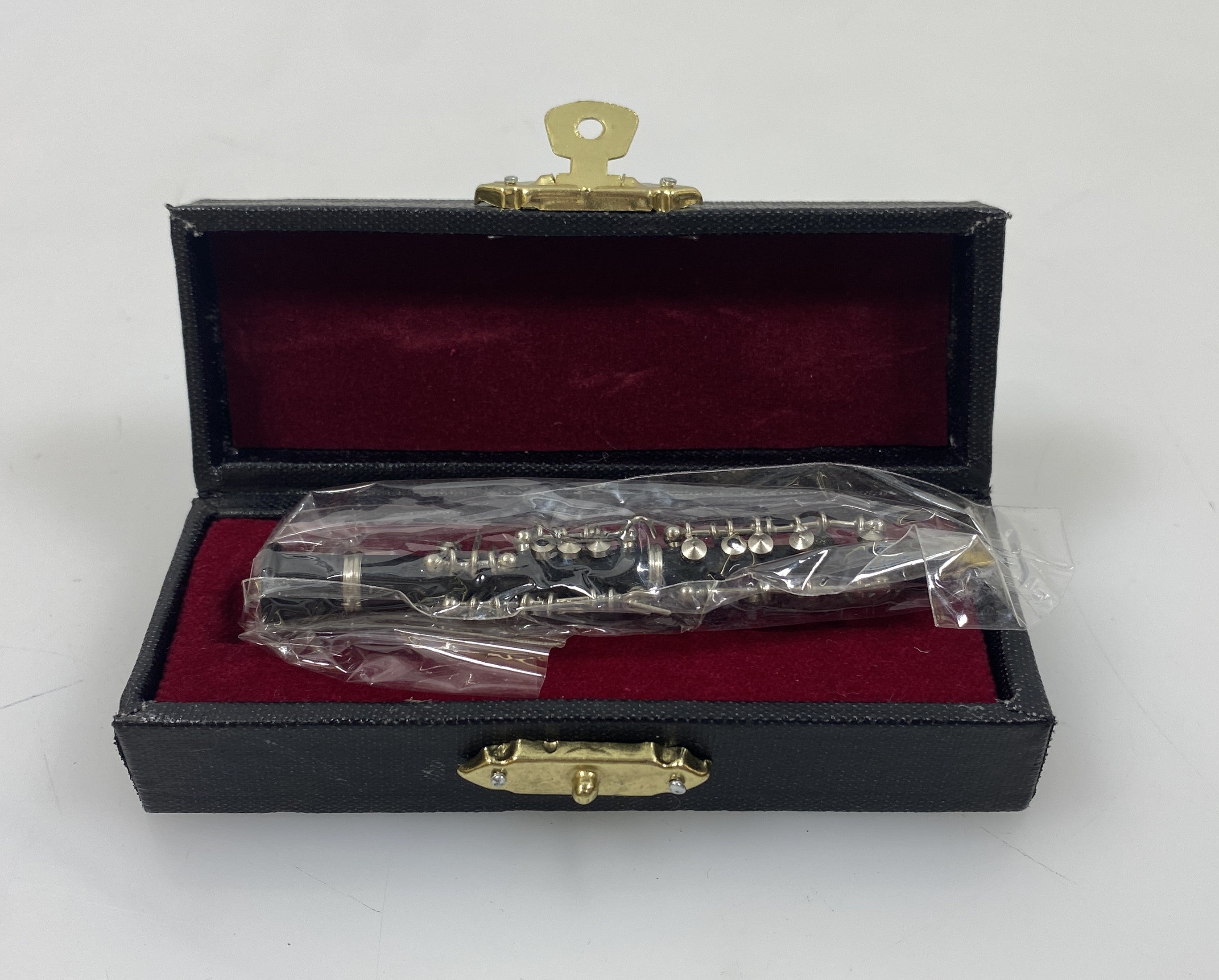 Miniature Black Oboe With Case