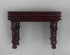 Miniature Brownish Red Upright Piano With Case