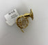 Miniature Gold Brass French Horns Ornament