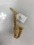 Miniature Gold Brass Saxophone Ornament