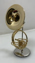 Miniature Gold Brass Sousaphone With Case And Stand