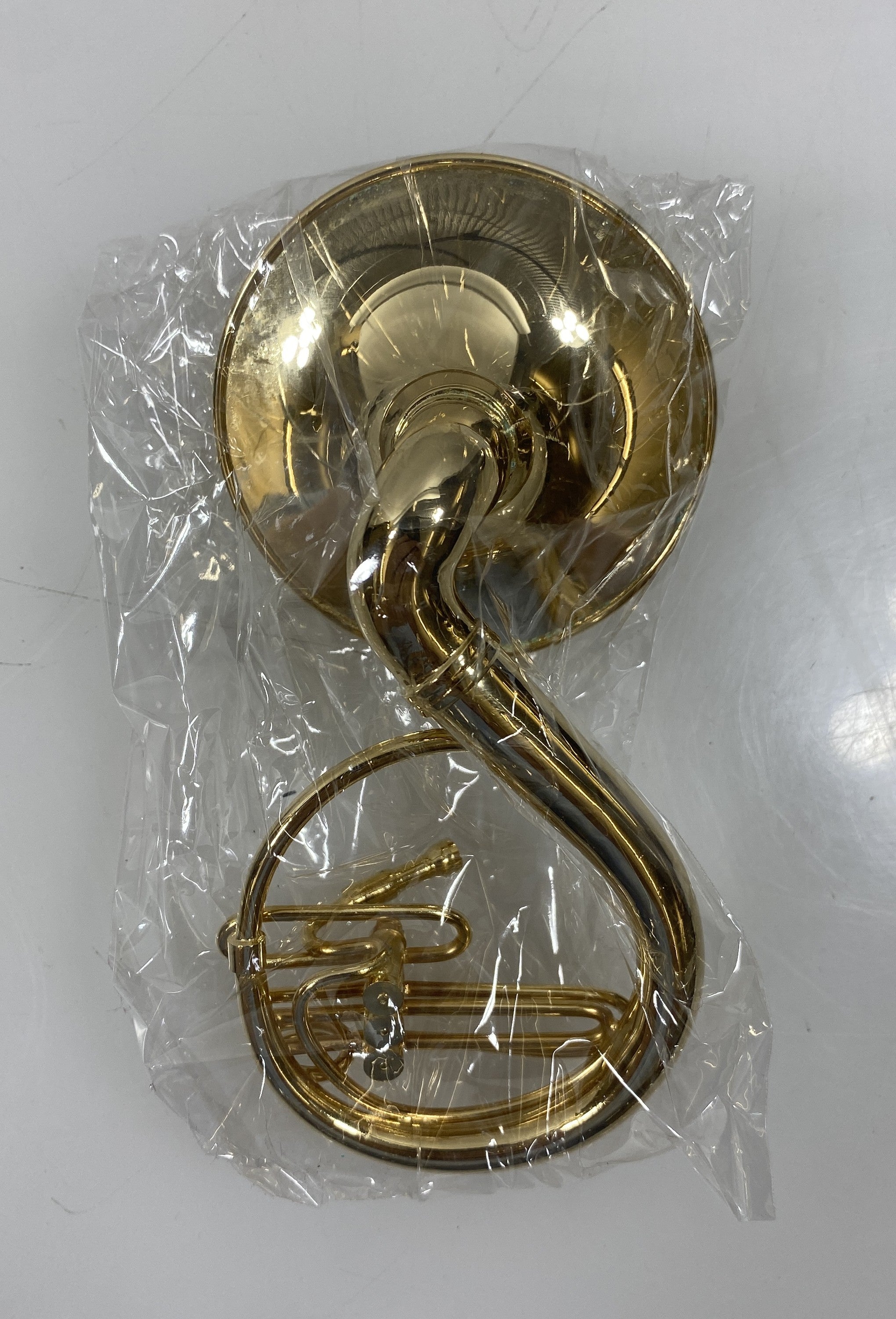 Miniature Gold Brass Sousaphone With Case And Stand