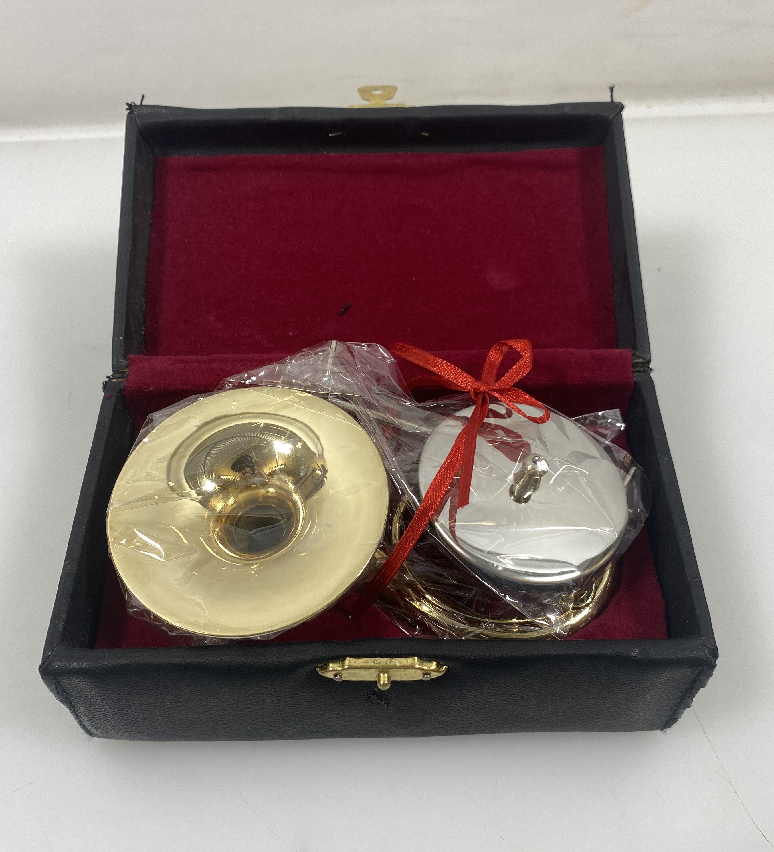 Miniature Gold Brass Sousaphone With Case And Stand
