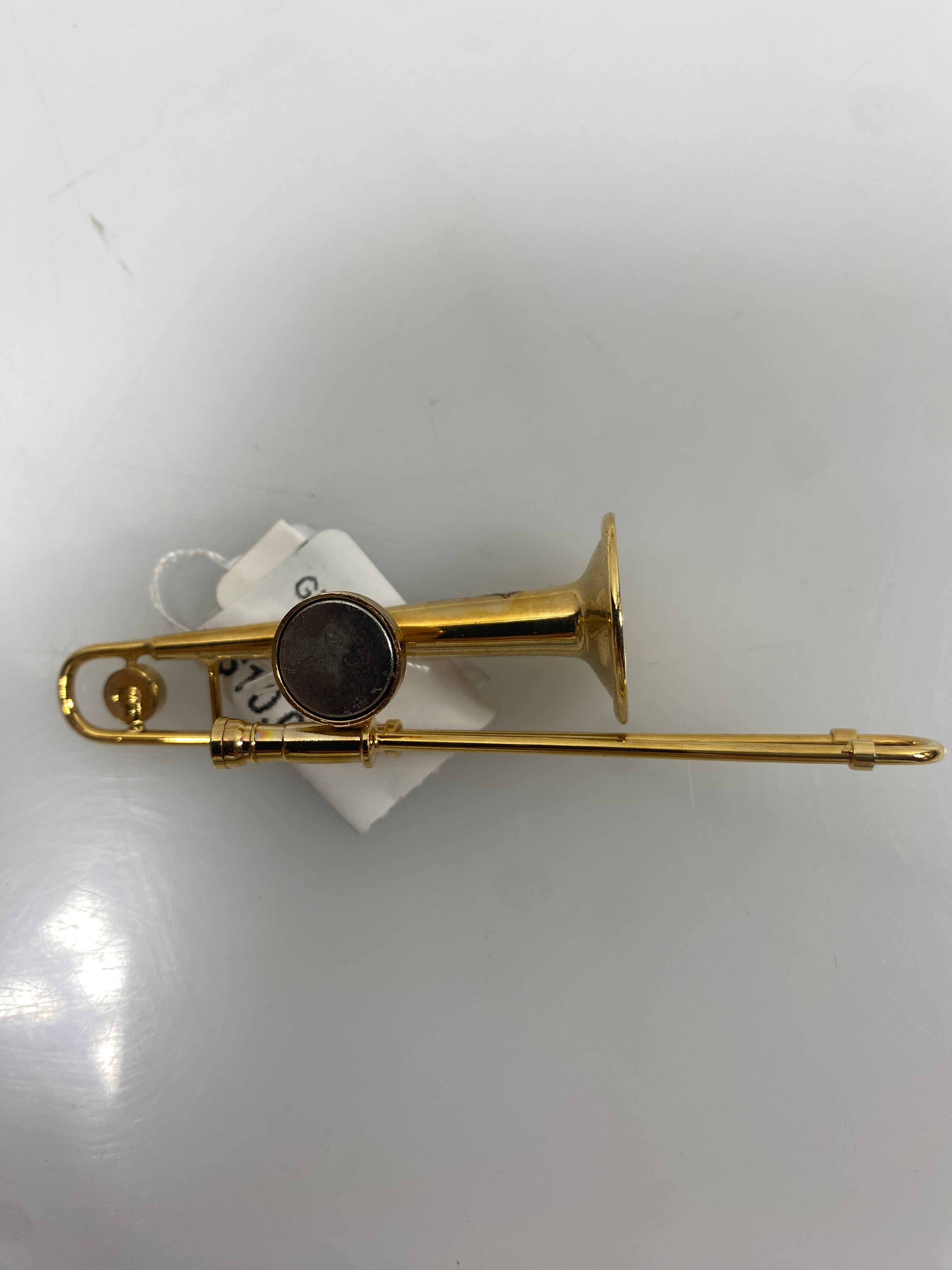 Miniature Gold Brass  Trombone Ornament