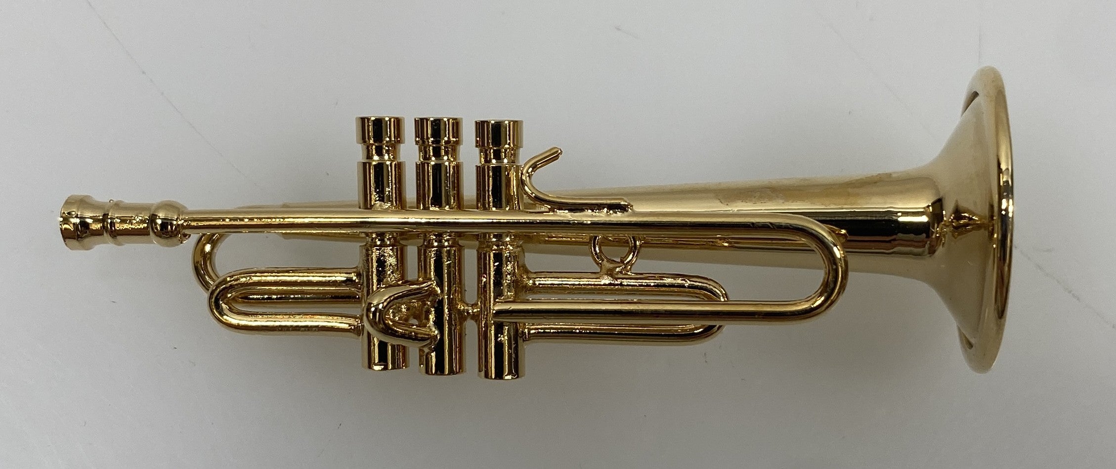 Miniature Gold Brass Trumpet With Case