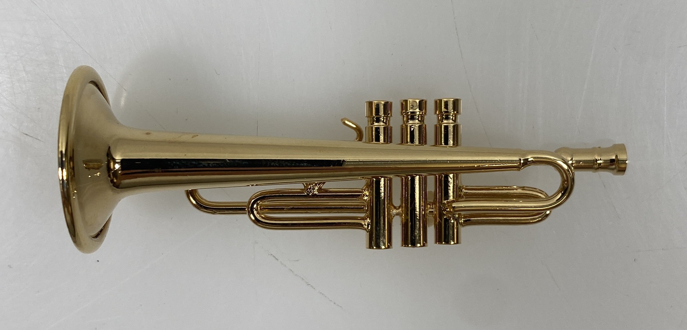 Miniature Gold Brass Trumpet With Case