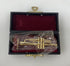 Miniature Gold Brass Trumpet With Case