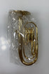Miniature Gold Brass Tuba With Case And Stand