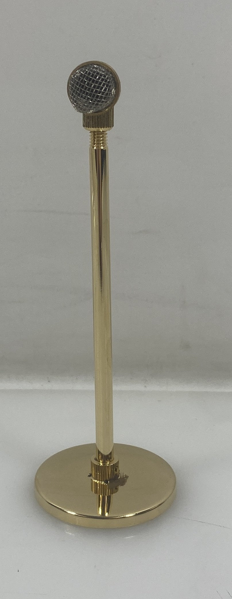 Miniature Gold Microphone With Stand