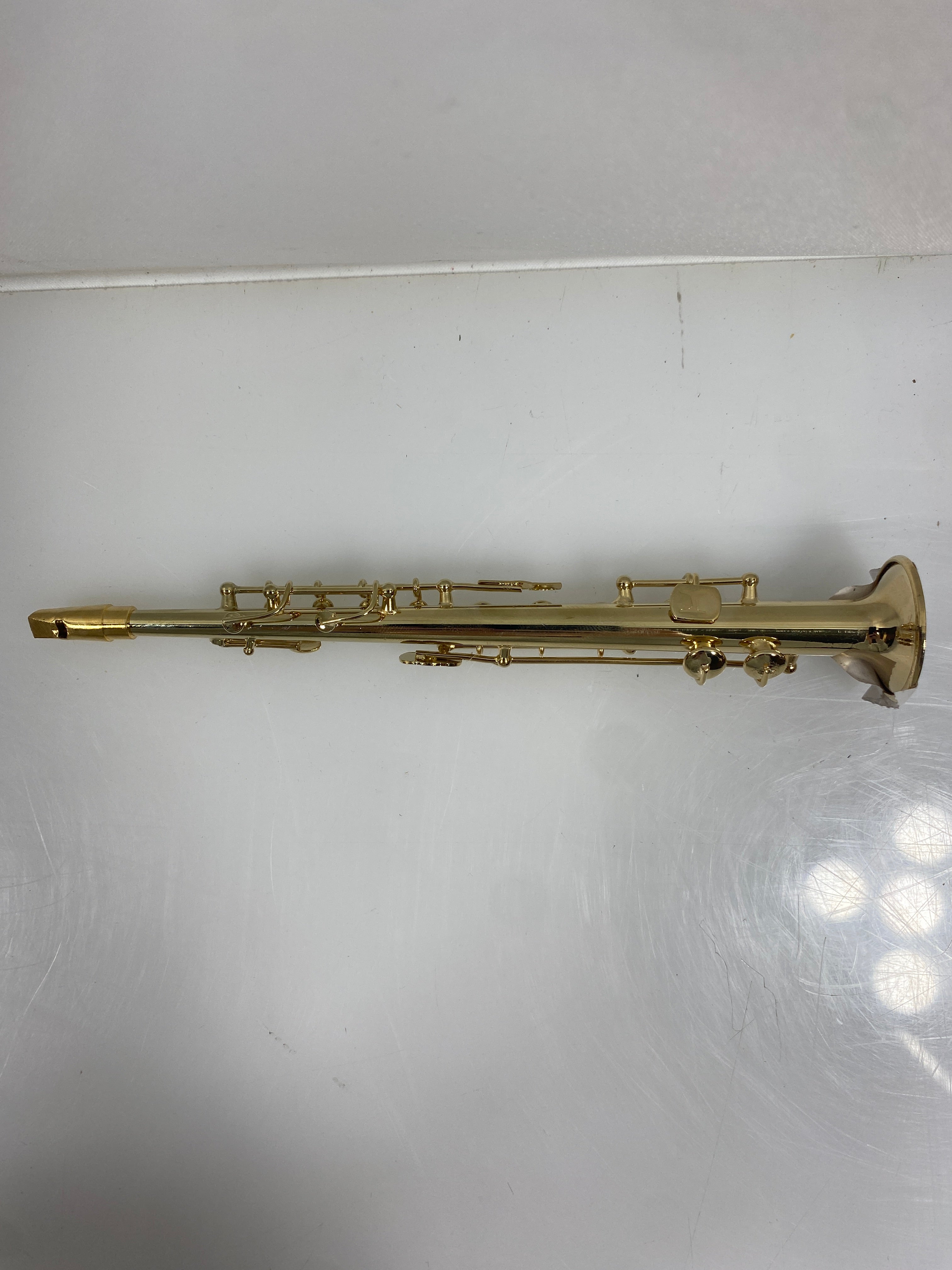 Miniature Gold Soprano Saxophone Ornament