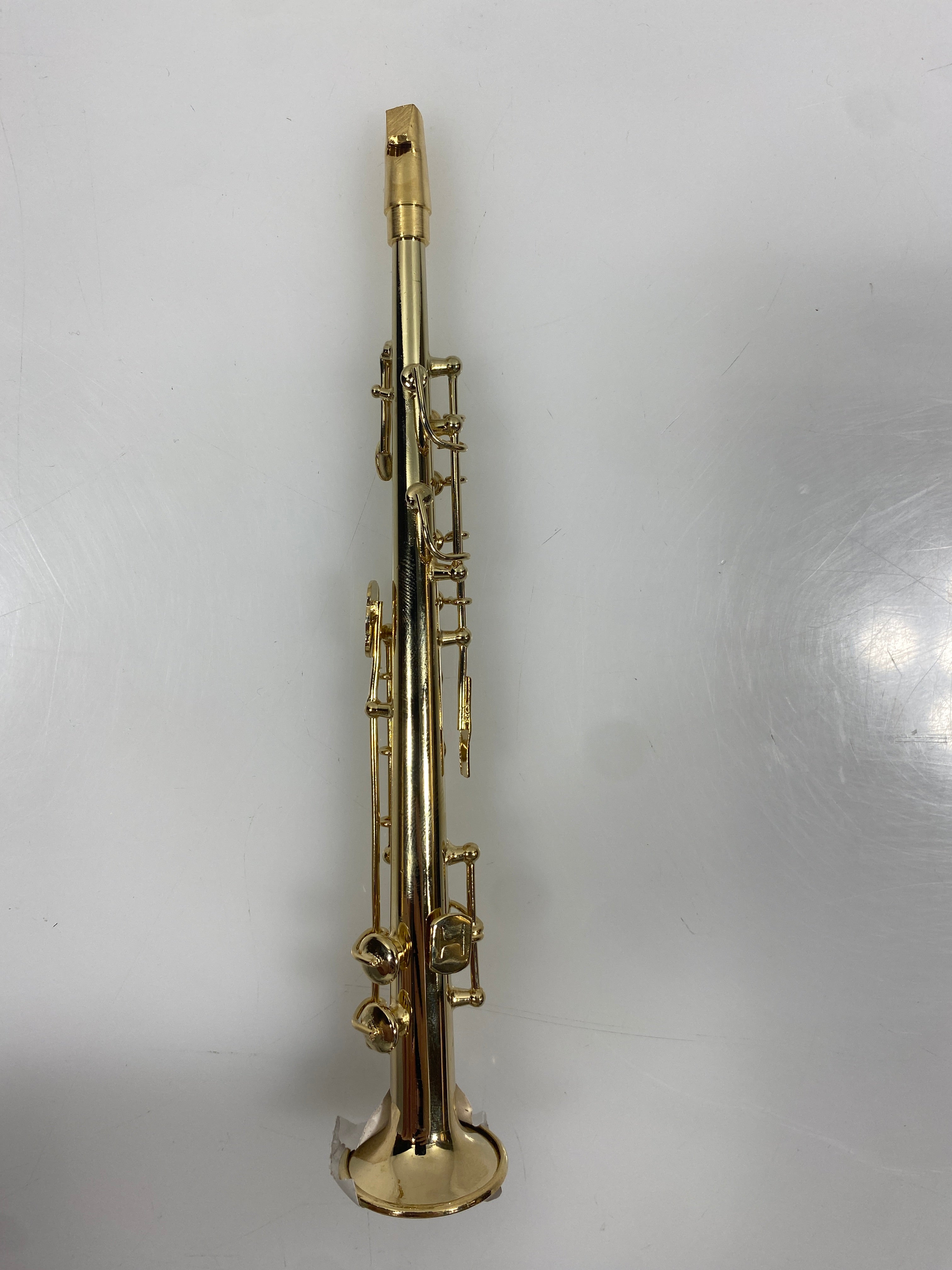 Miniature Gold Soprano Saxophone Ornament