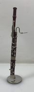 Miniature Mahogany Bassoon With Case And Stand