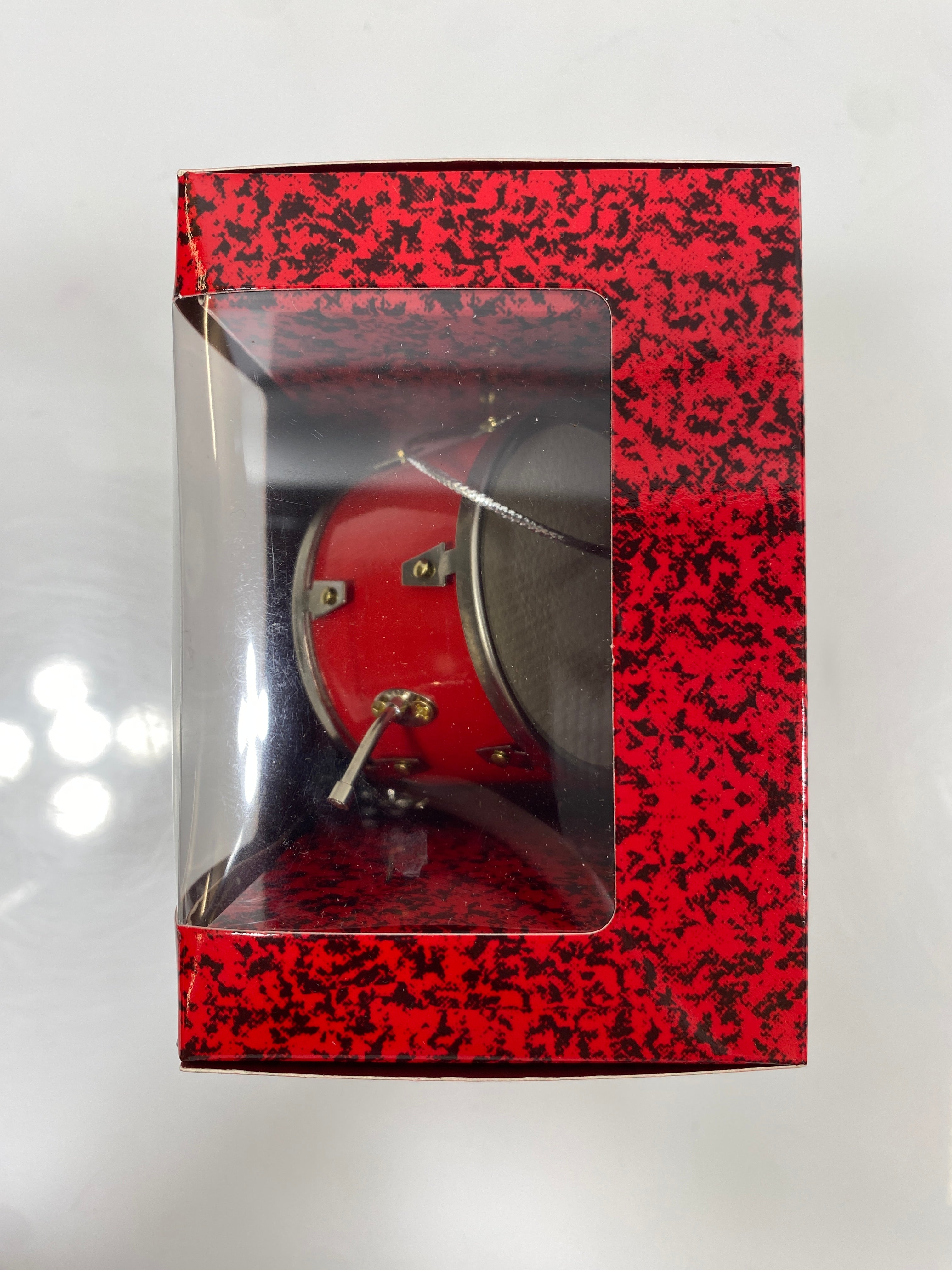 Miniature Red Bass Drum Ornament