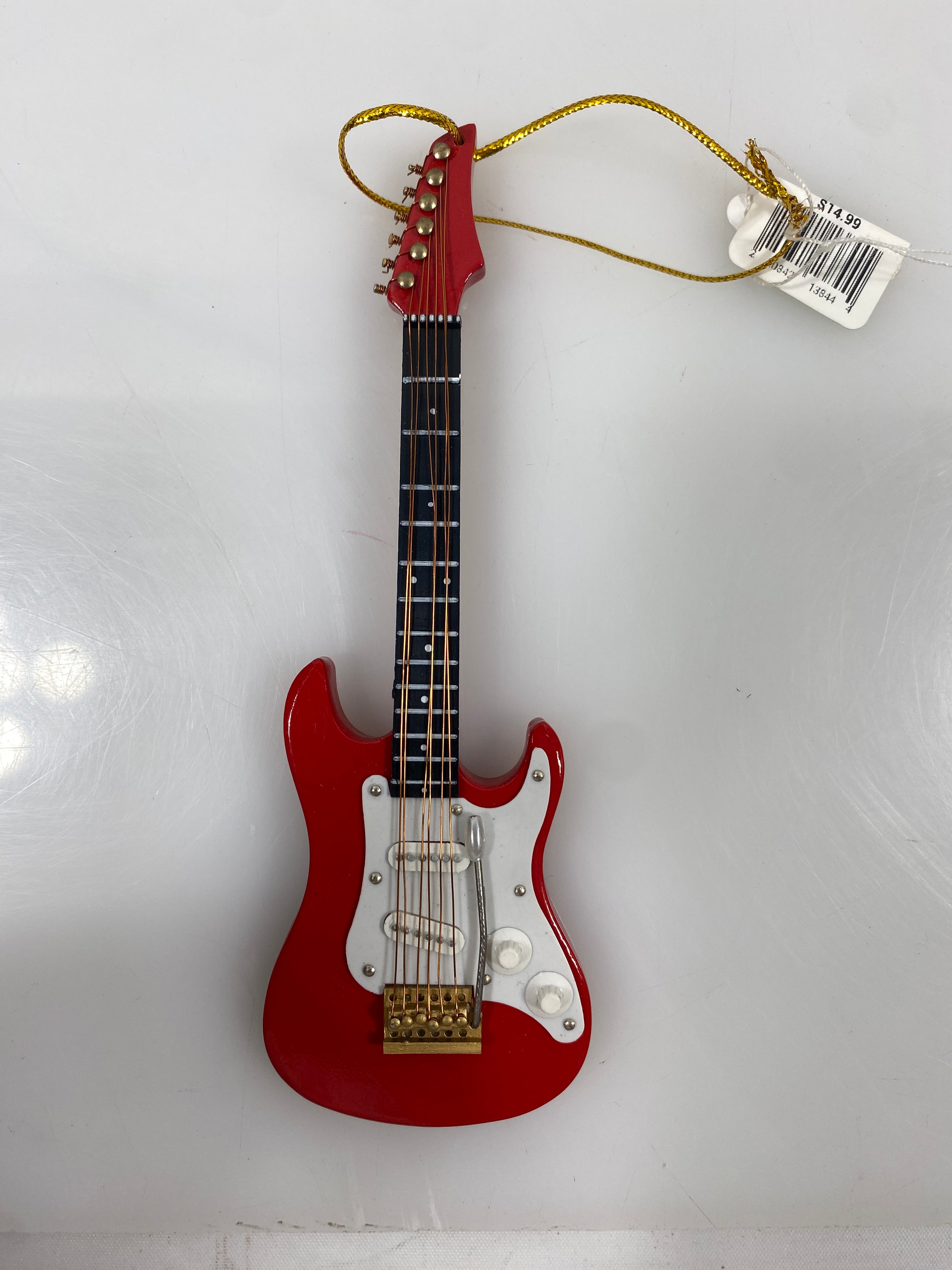 Miniature Red Electric Guitar Ornament