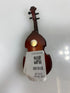 Miniature Wooden Cello Ornament