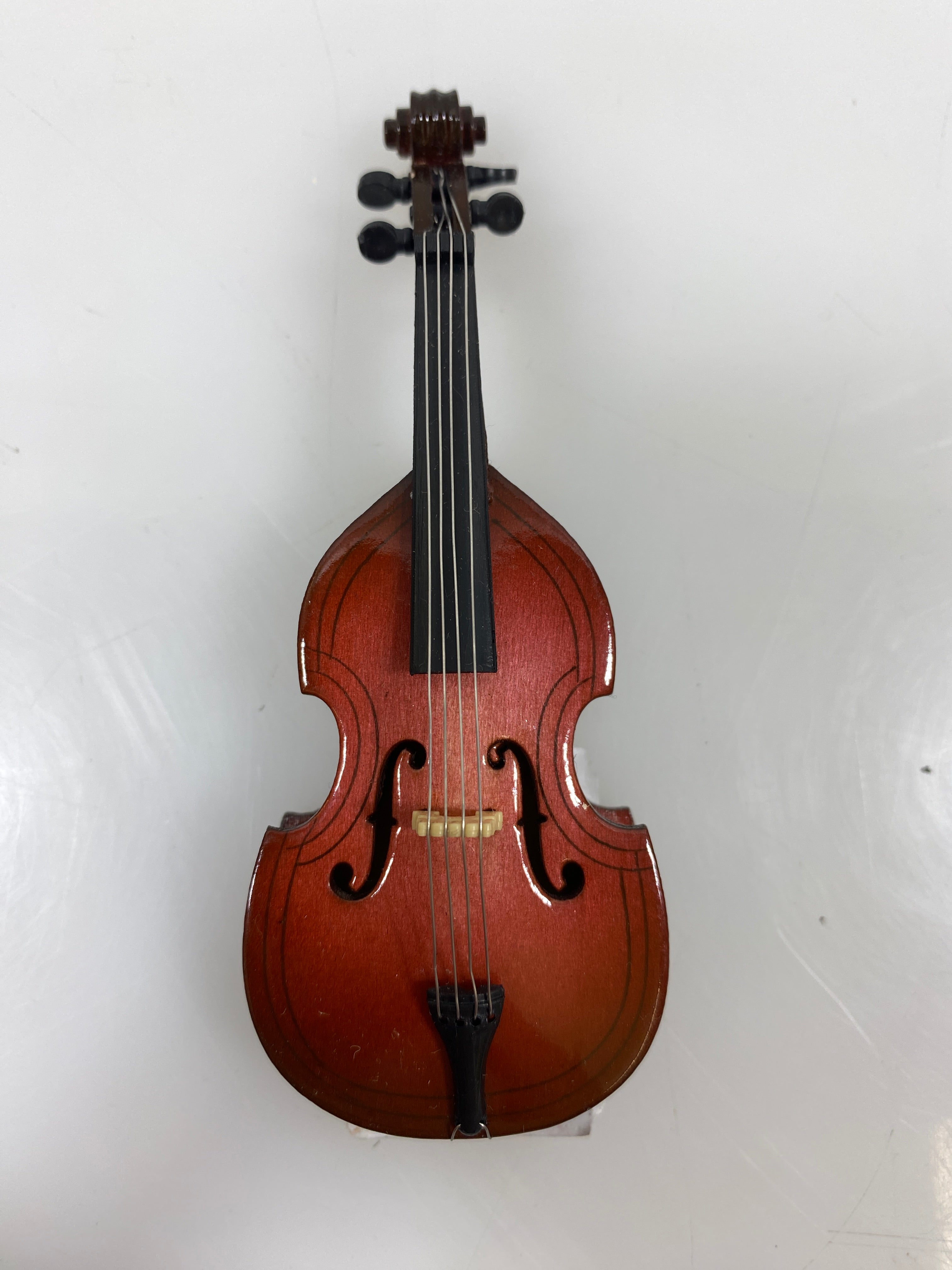 Miniature Wooden Cello Ornament