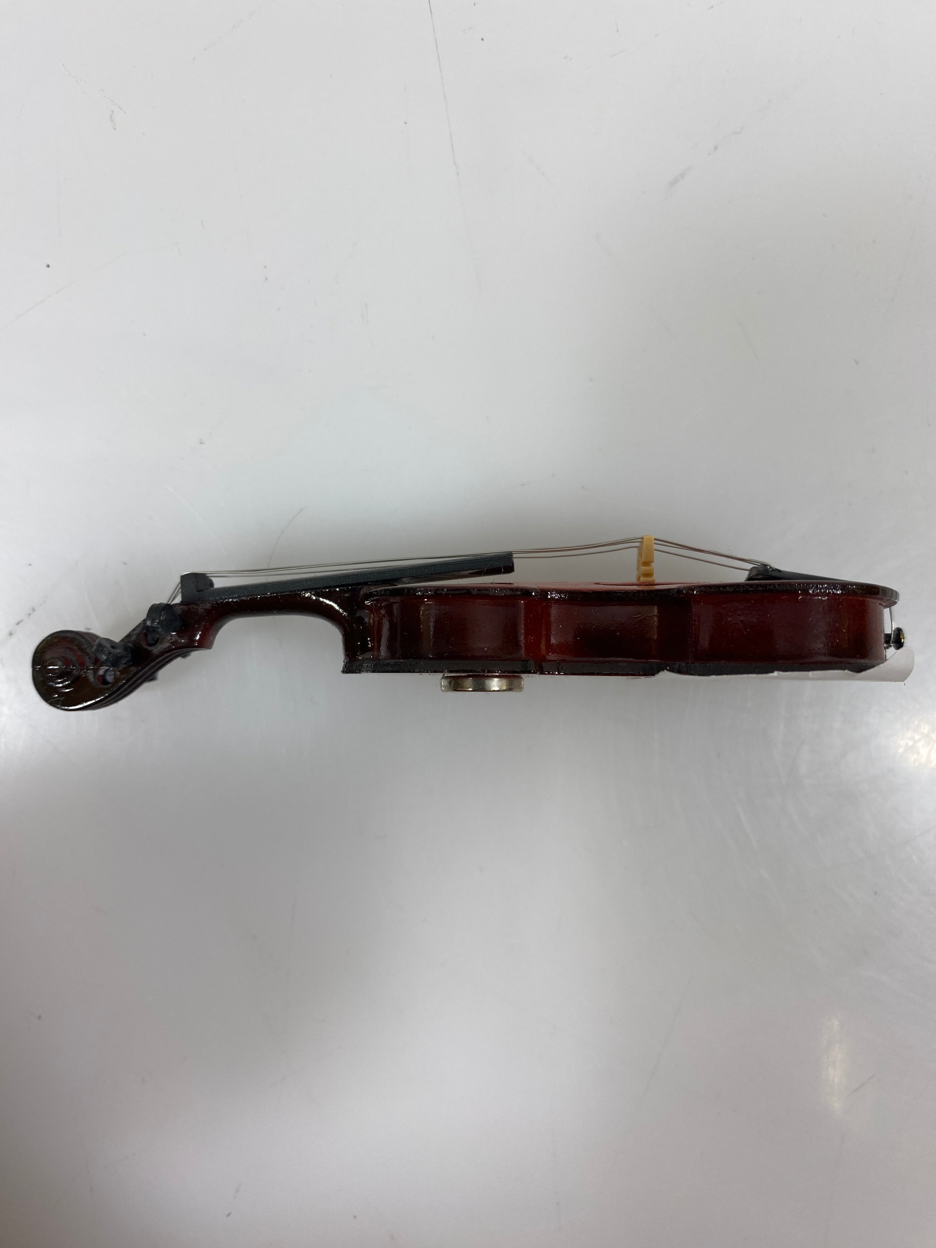 Miniature Wooden Violin Ornament