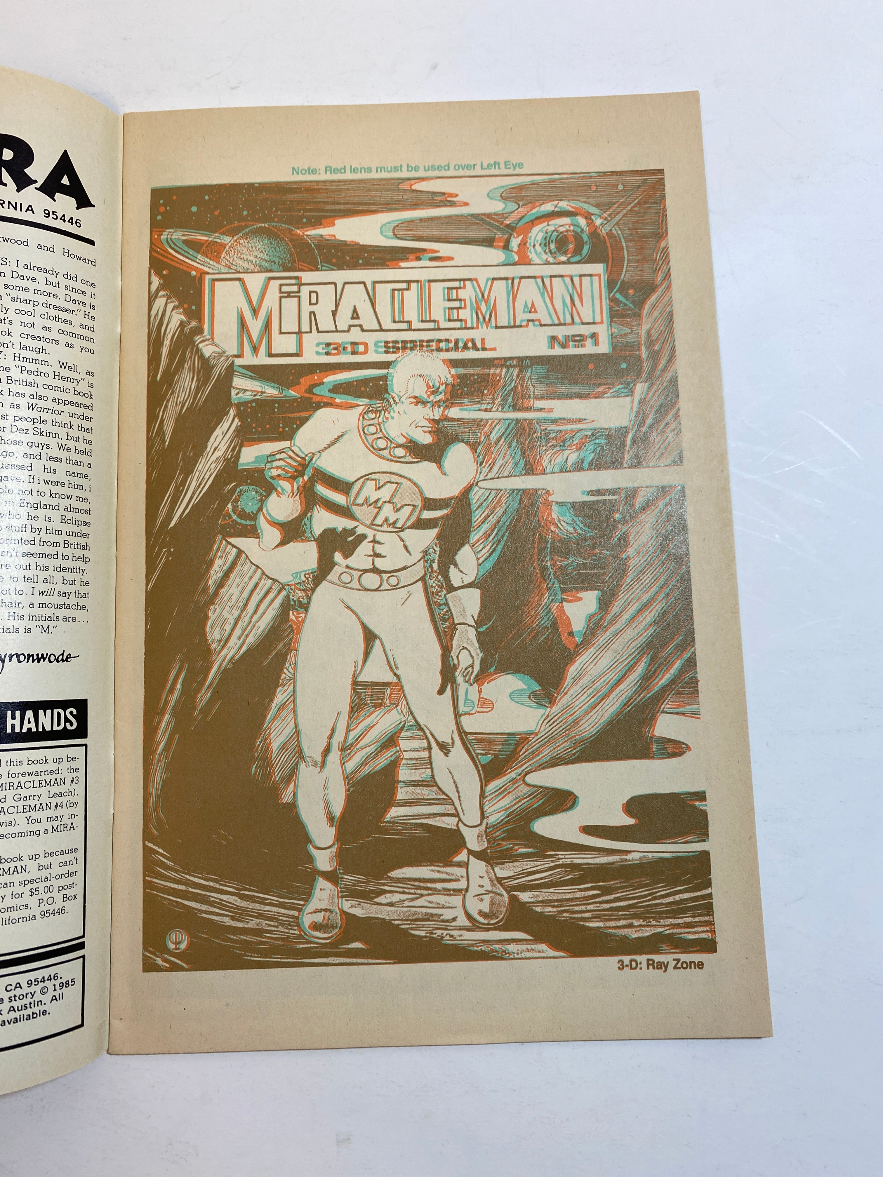 Miracleman No 1 3d Eclipse Comics 1985