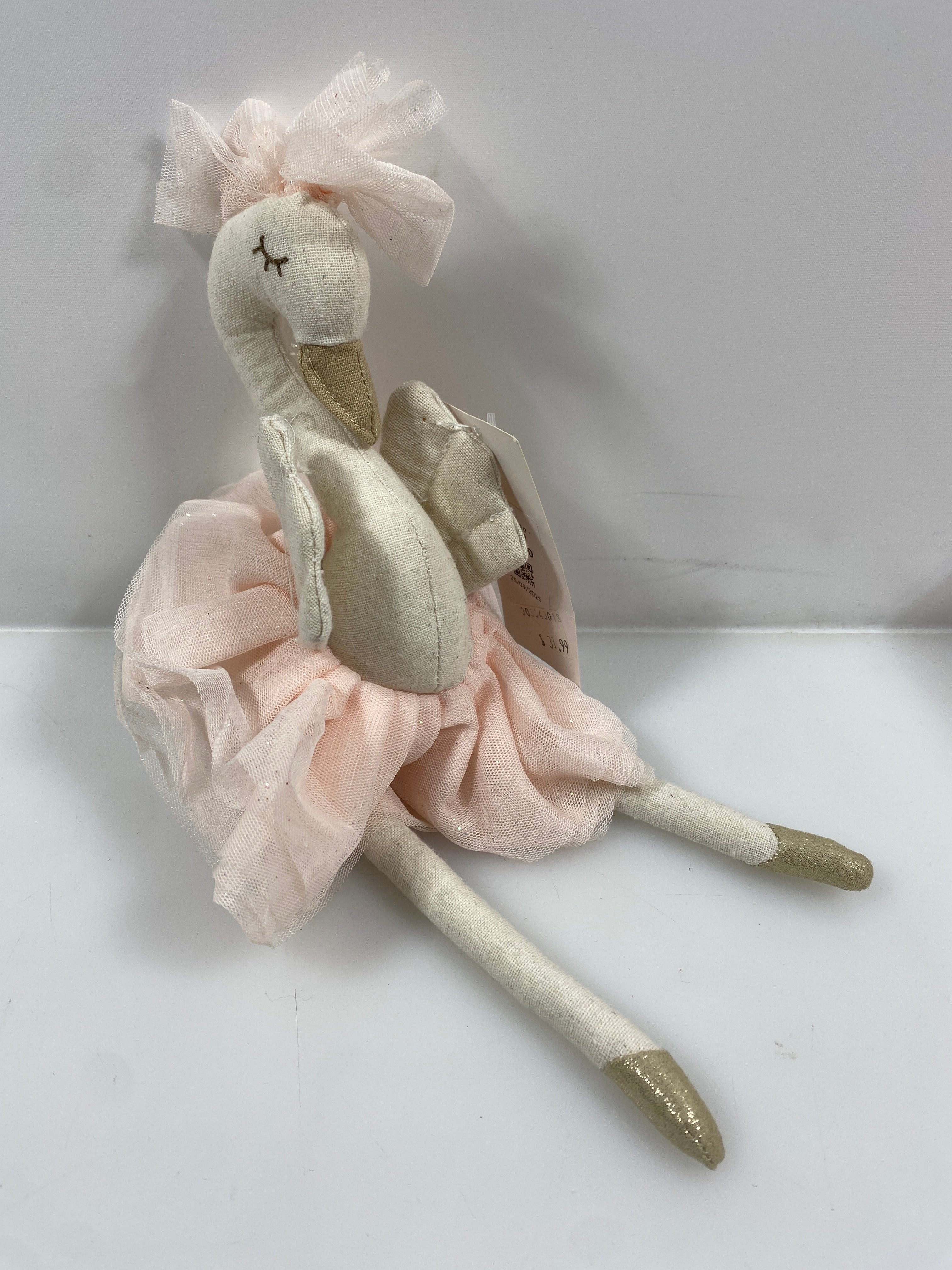 Miss Rose Sister Violet Pink Tutu Swan Plush Toy