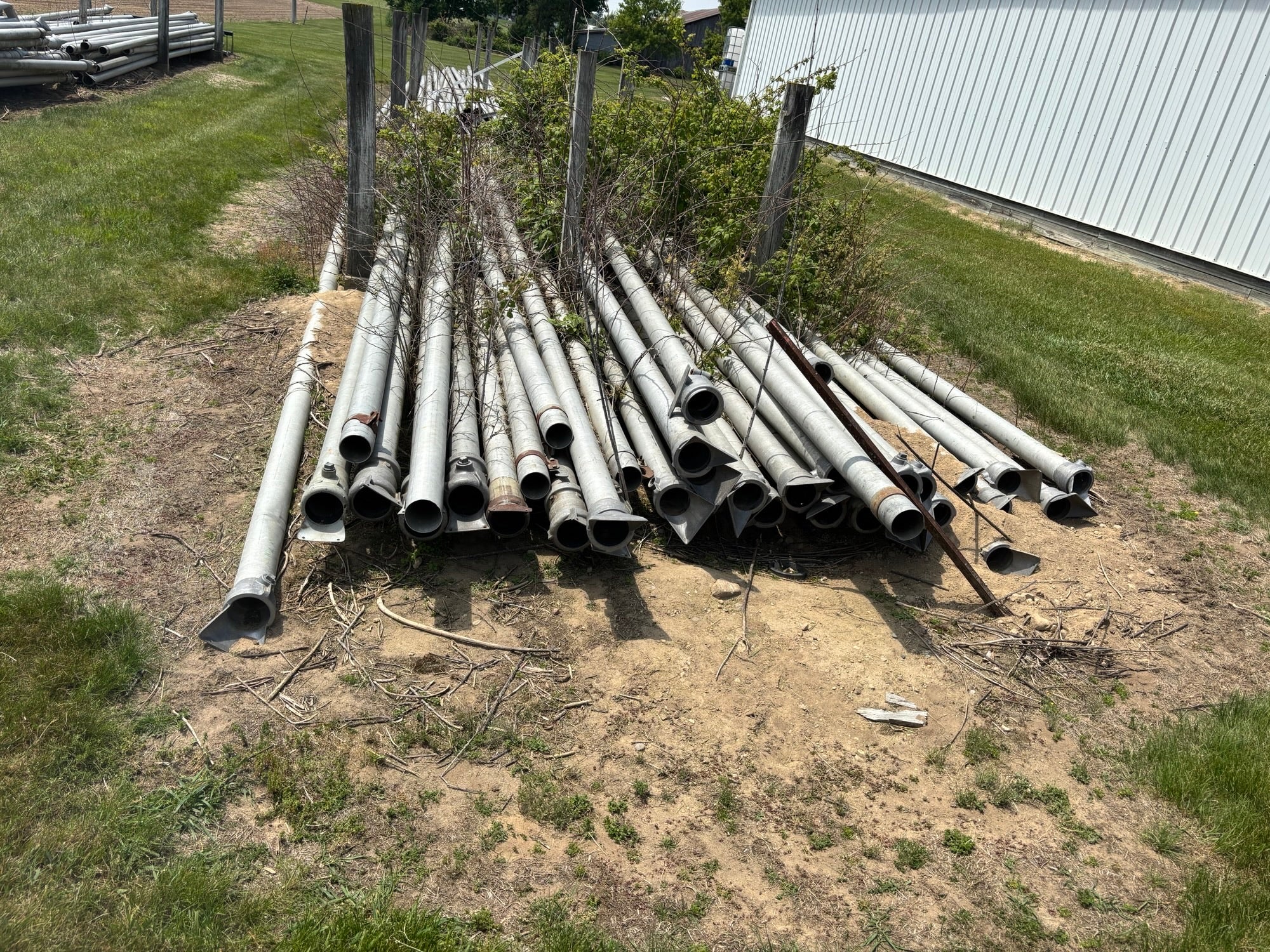 Mixed Lot of Irrigation Pipe 4" and 6" Diameter Over 100 Pieces