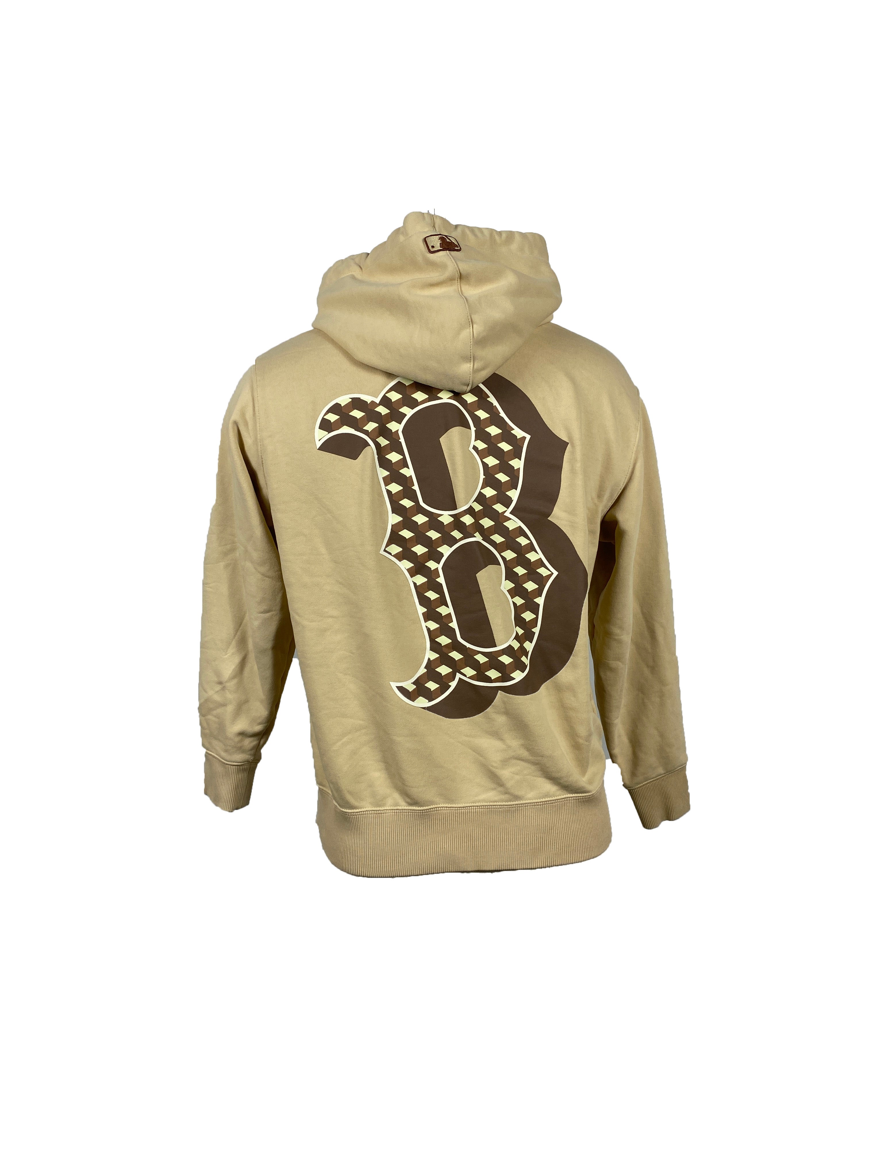 MLB Boston Red Sox Cream Hoodie Unisex Size S