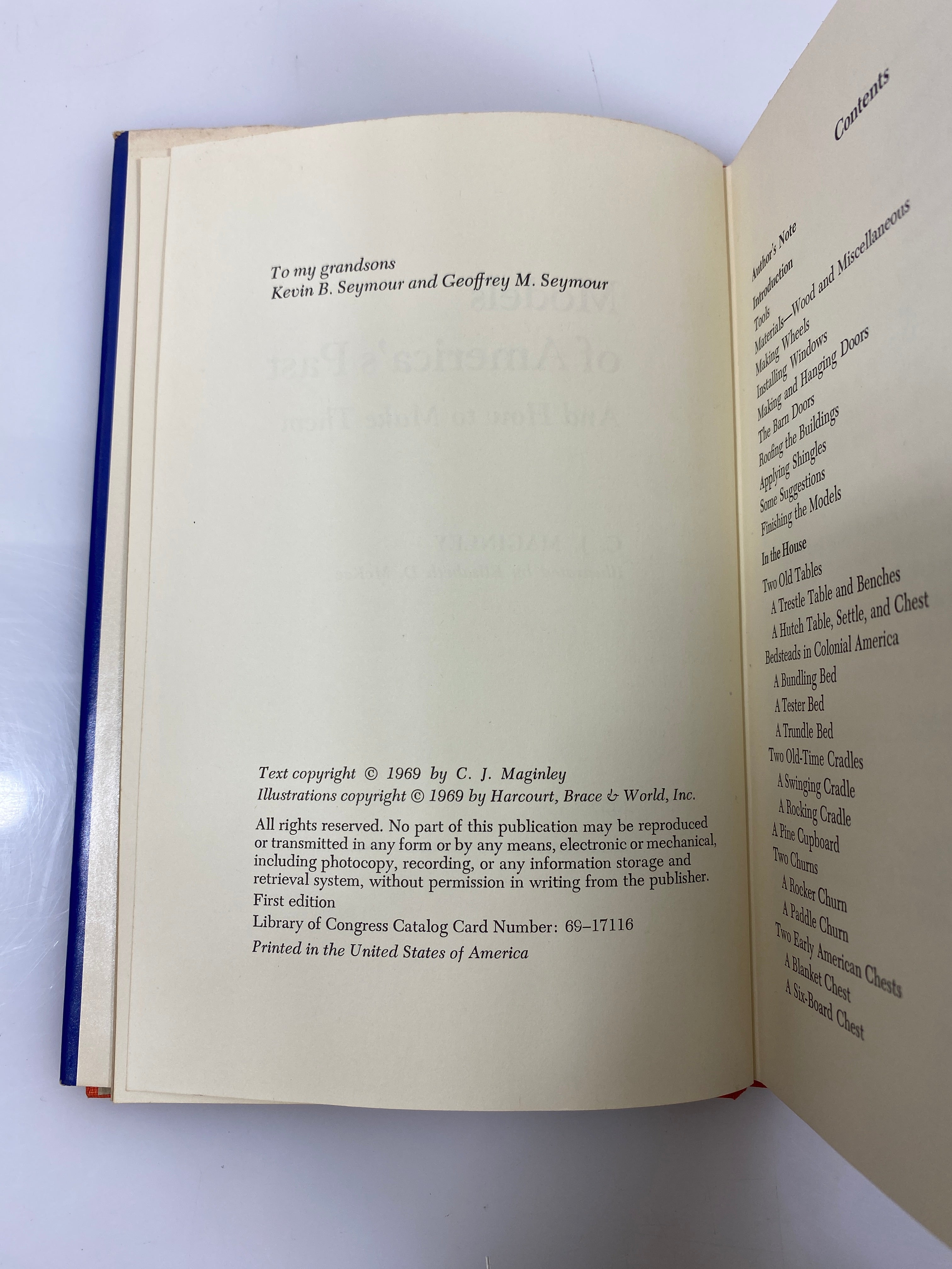 Models of America's Past by Maginley 1969 HCDJ
