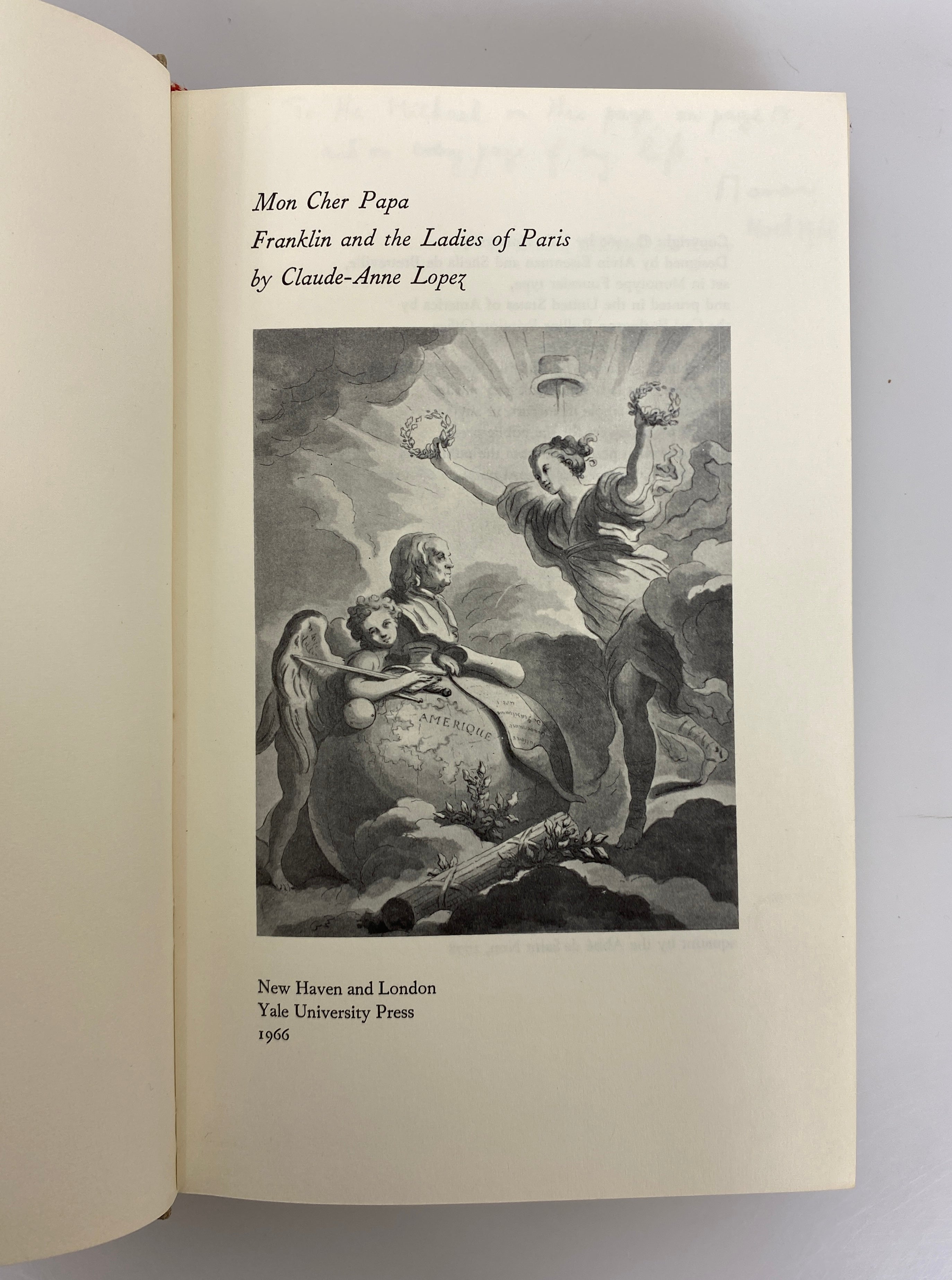 Mon Cher Papa Franklin & the Ladies of Paris (1st) Inscribed by Author to Son