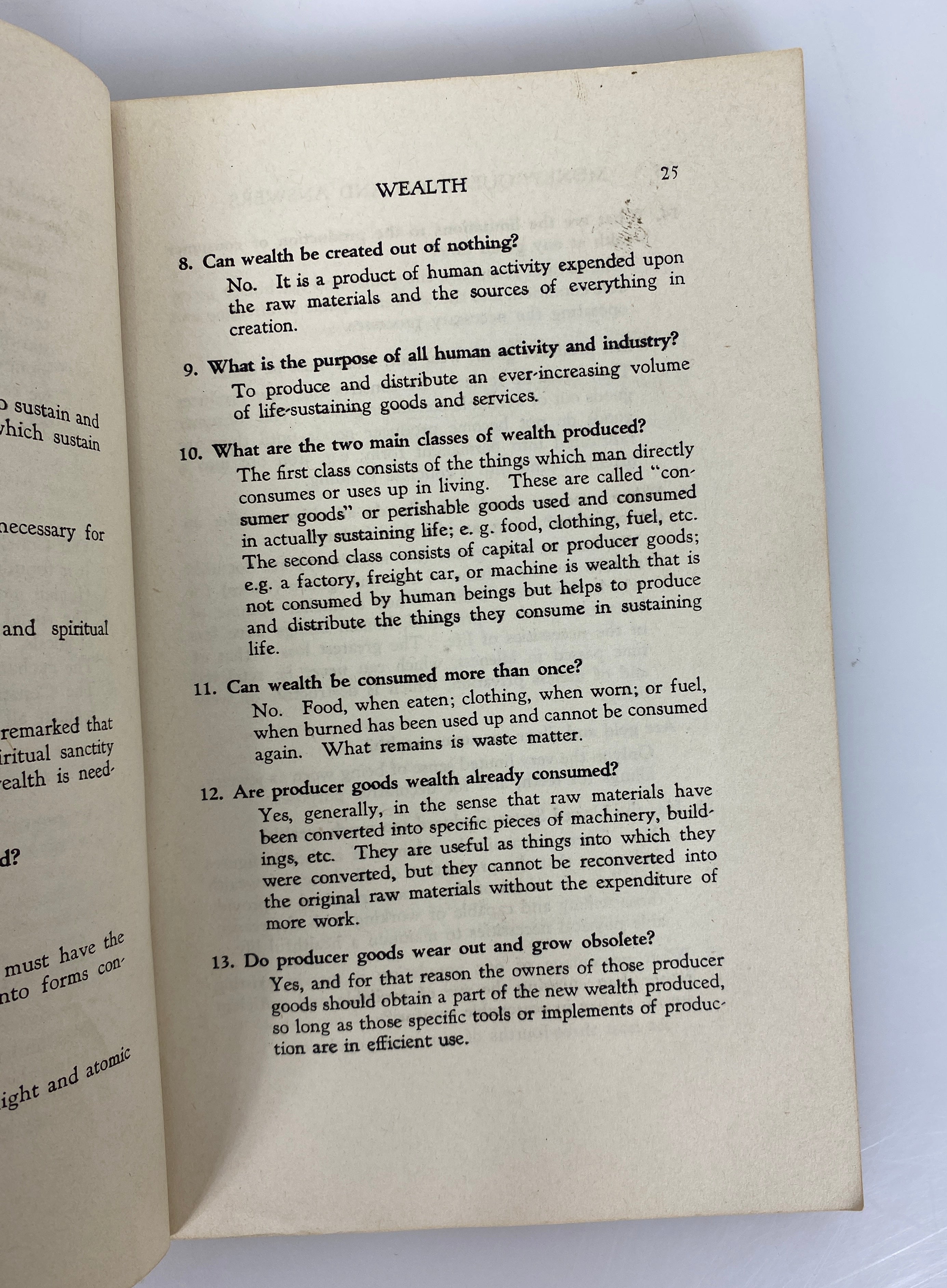 Money! Questions & Answers by Rev Charles Coughlin 1936 Vintage SC