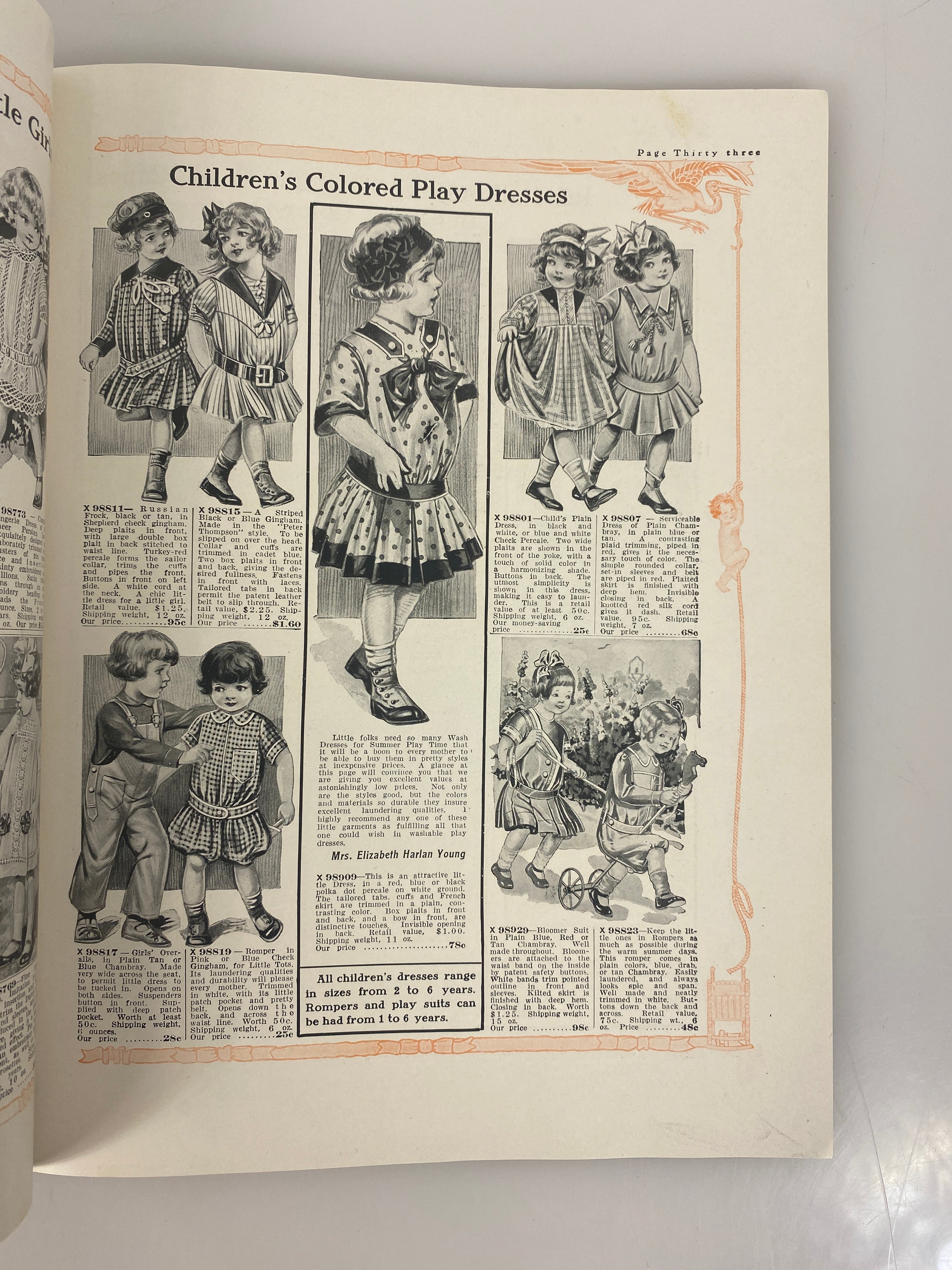 Montgomery Ward Baby Book vintage catalog 1900s-1910s