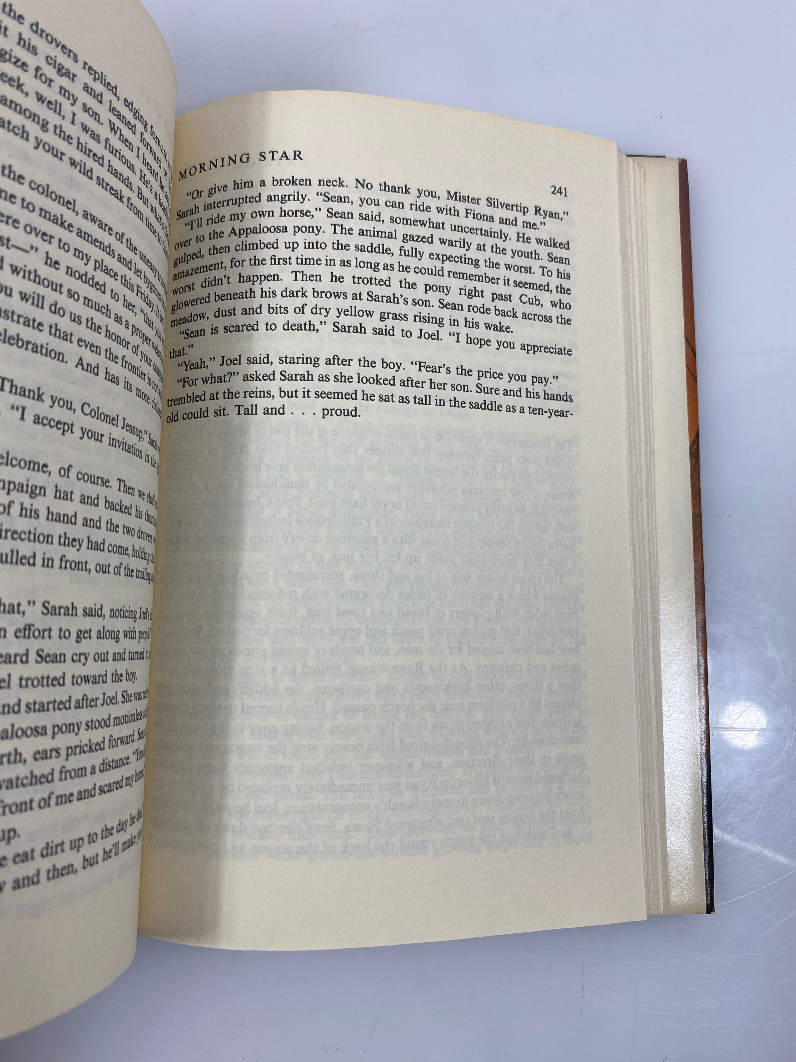 Morning Star by Kerry Newcomb Bantam Books 1983 HCDJ