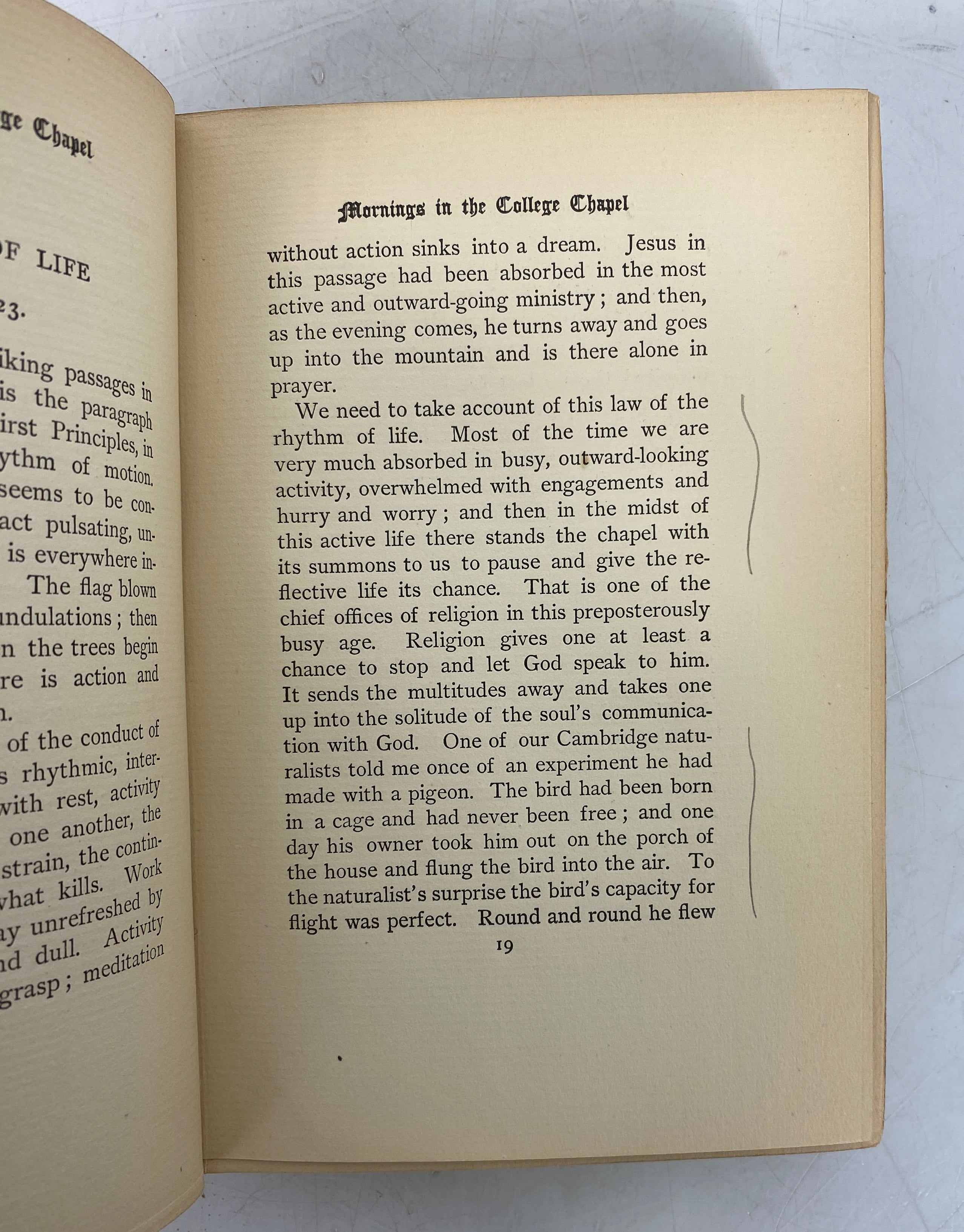 Mornings in the College Chapel F.G. Peabody 1896 Antique HC