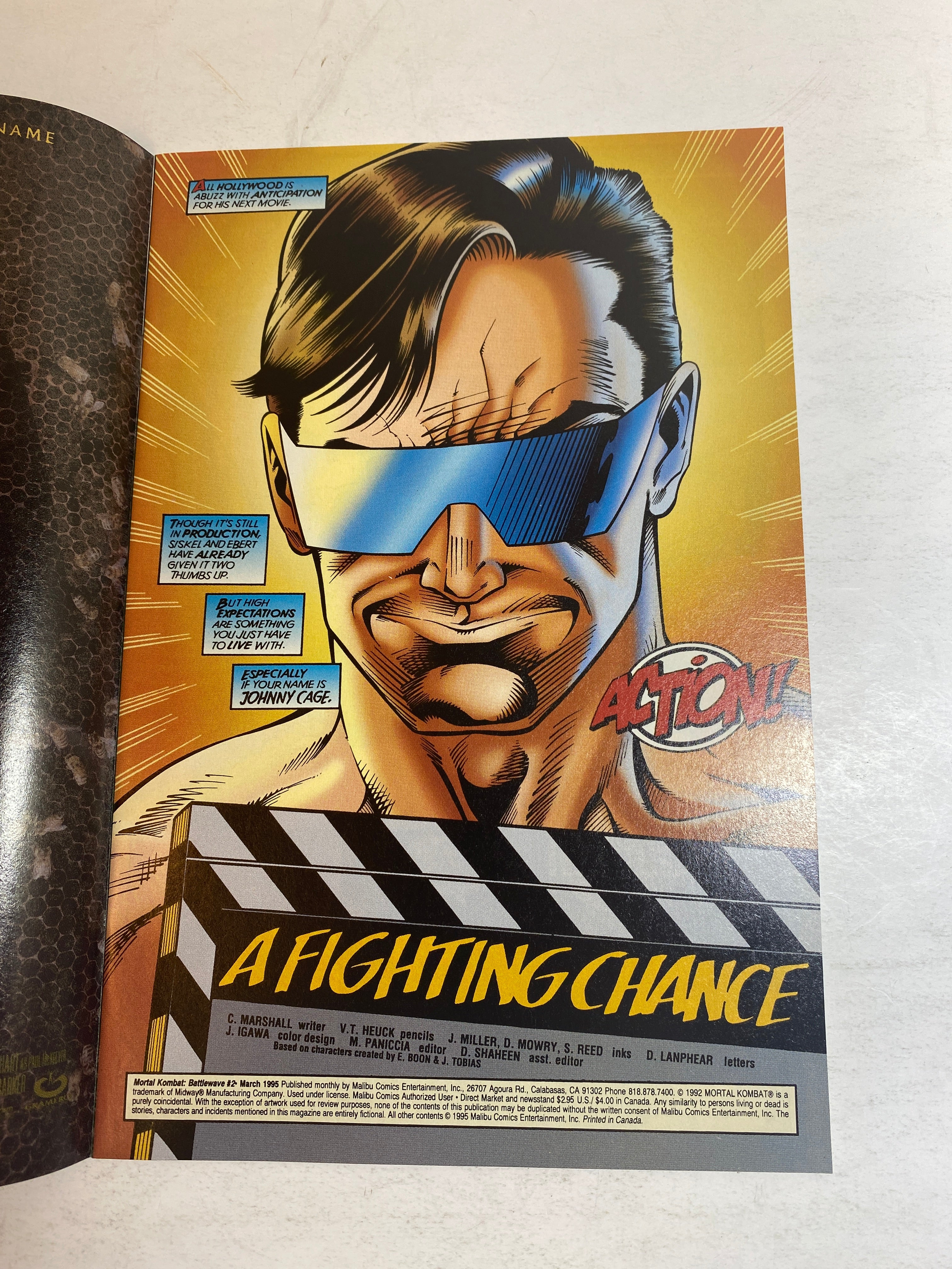 Mortal Kombat Battlewave 2 Malibu Comic 1995